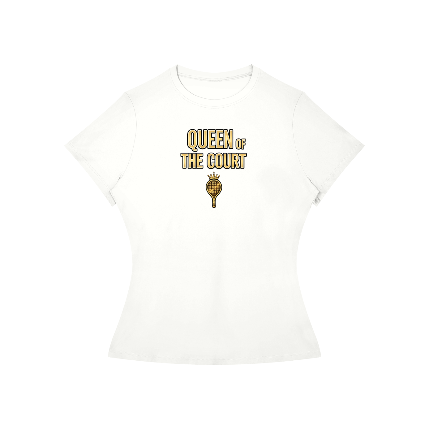 Women’s Slim Fit Performance T-Shirt / Queen of the Court.