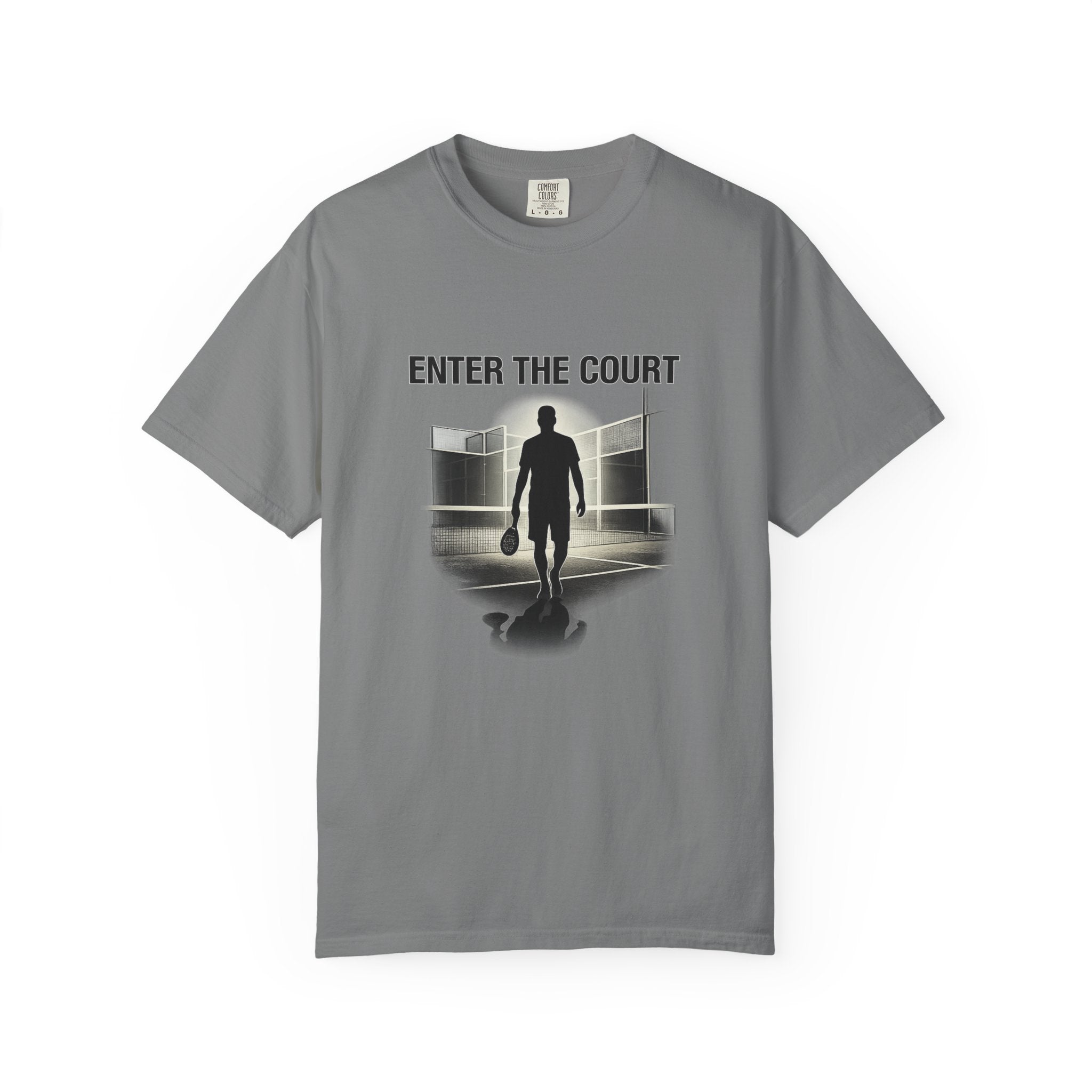 Padel Tennis T-Shirt — “Enter the Court” Silhouette Tee