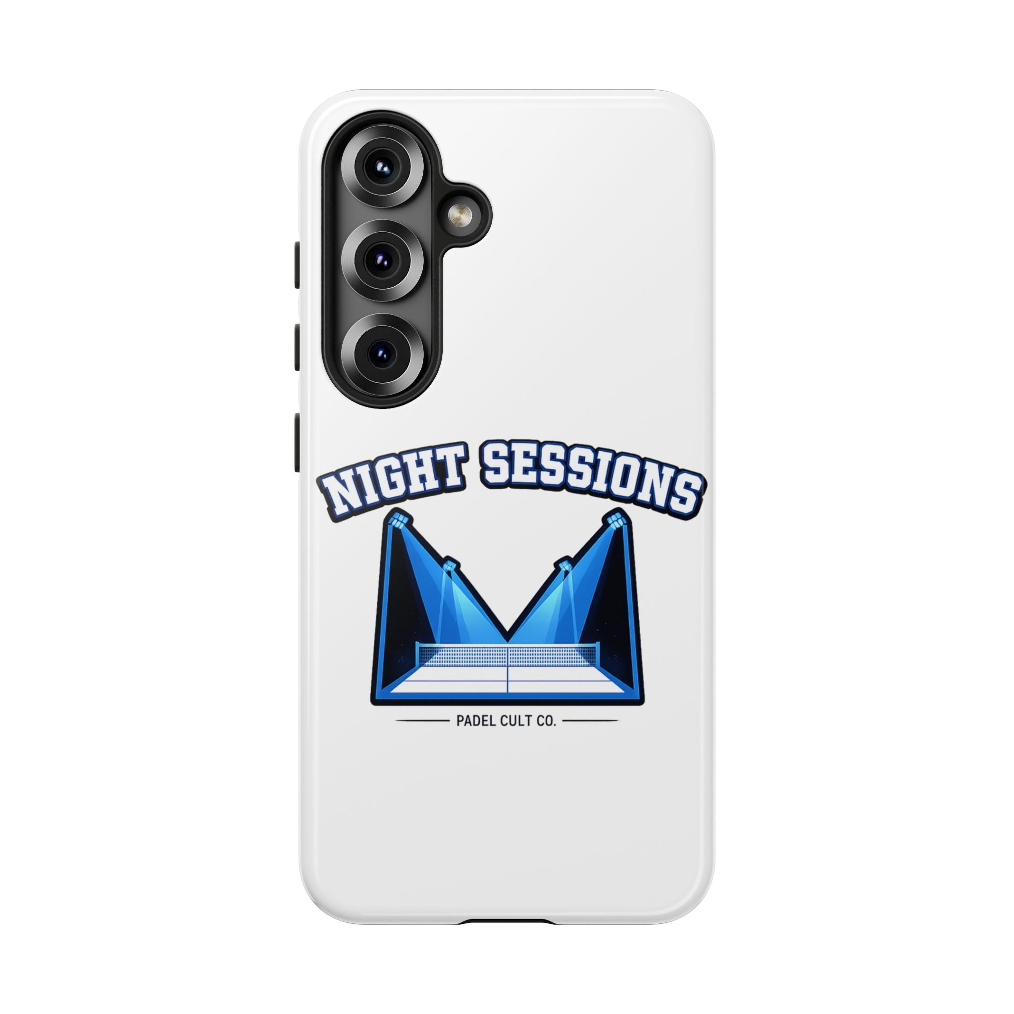 Night Sessions Phone Case — Tough Protective Slim Case with Padel-Inspired Design