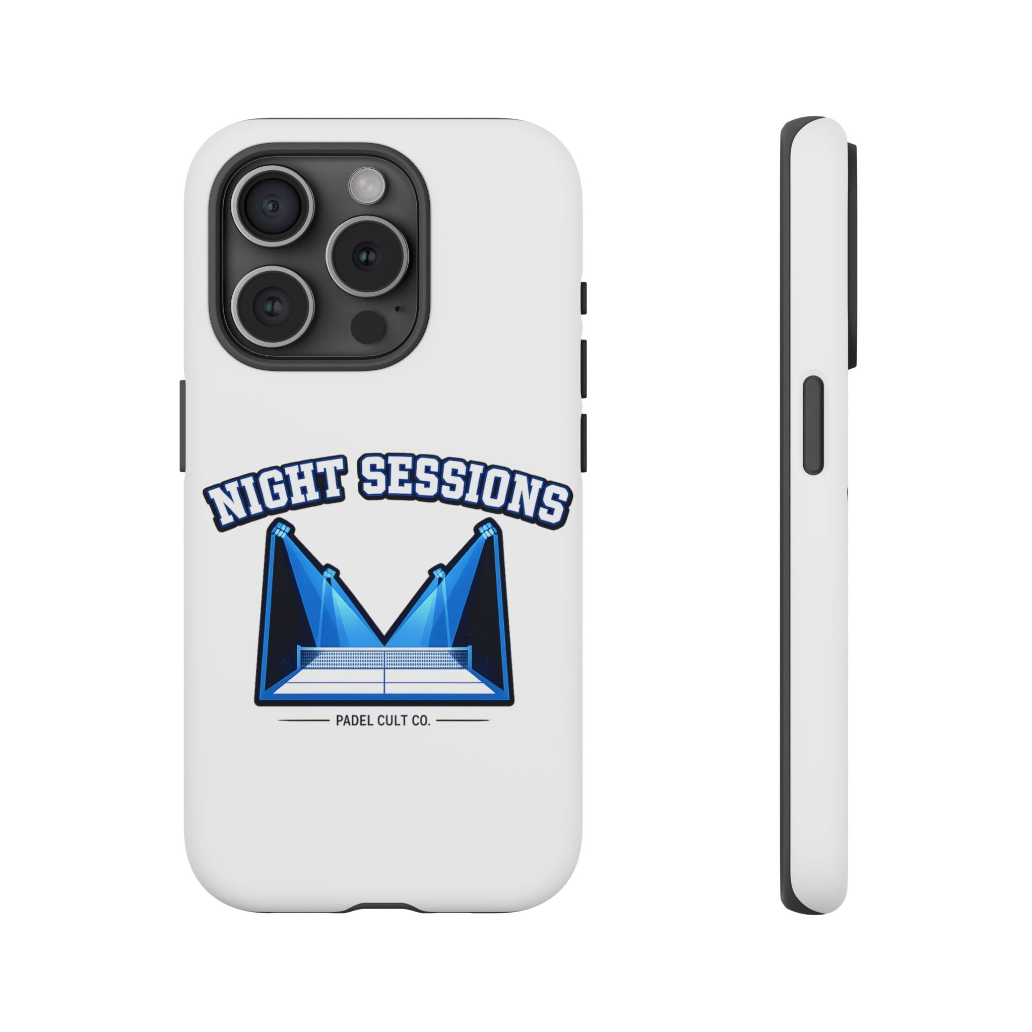 Night Sessions Phone Case — Tough Protective Slim Case with Padel-Inspired Design