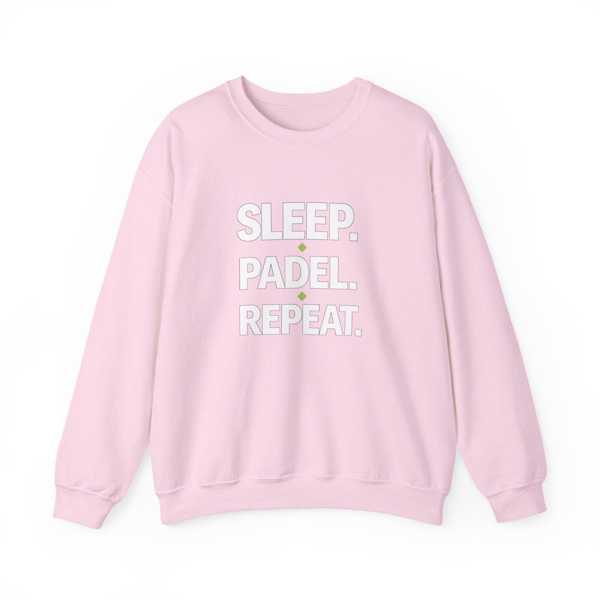 Padel Crewneck Sweatshirt — "Sleep. Padel. Repeat." Casual Sports Pullover