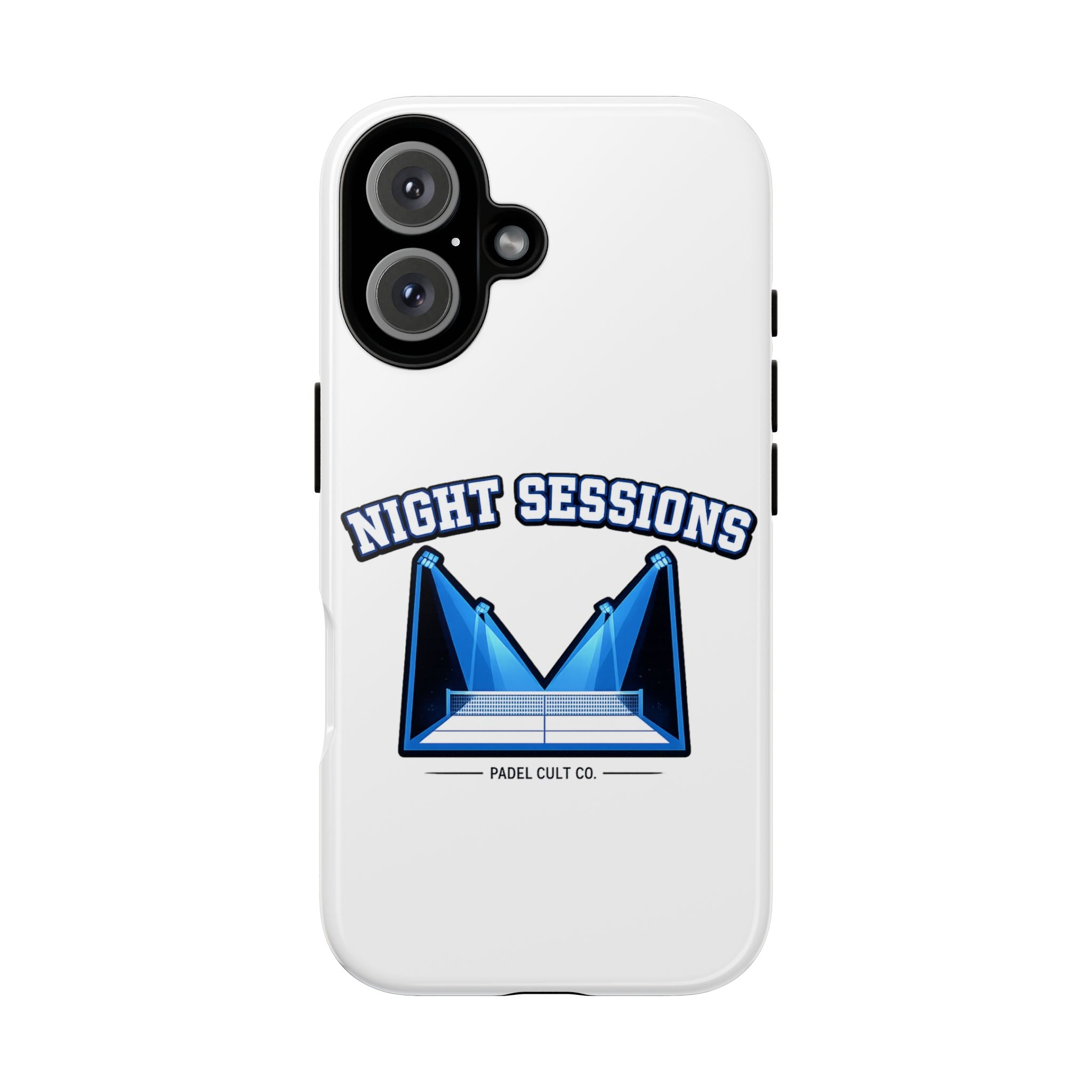 Night Sessions Phone Case — Tough Protective Slim Case with Padel-Inspired Design