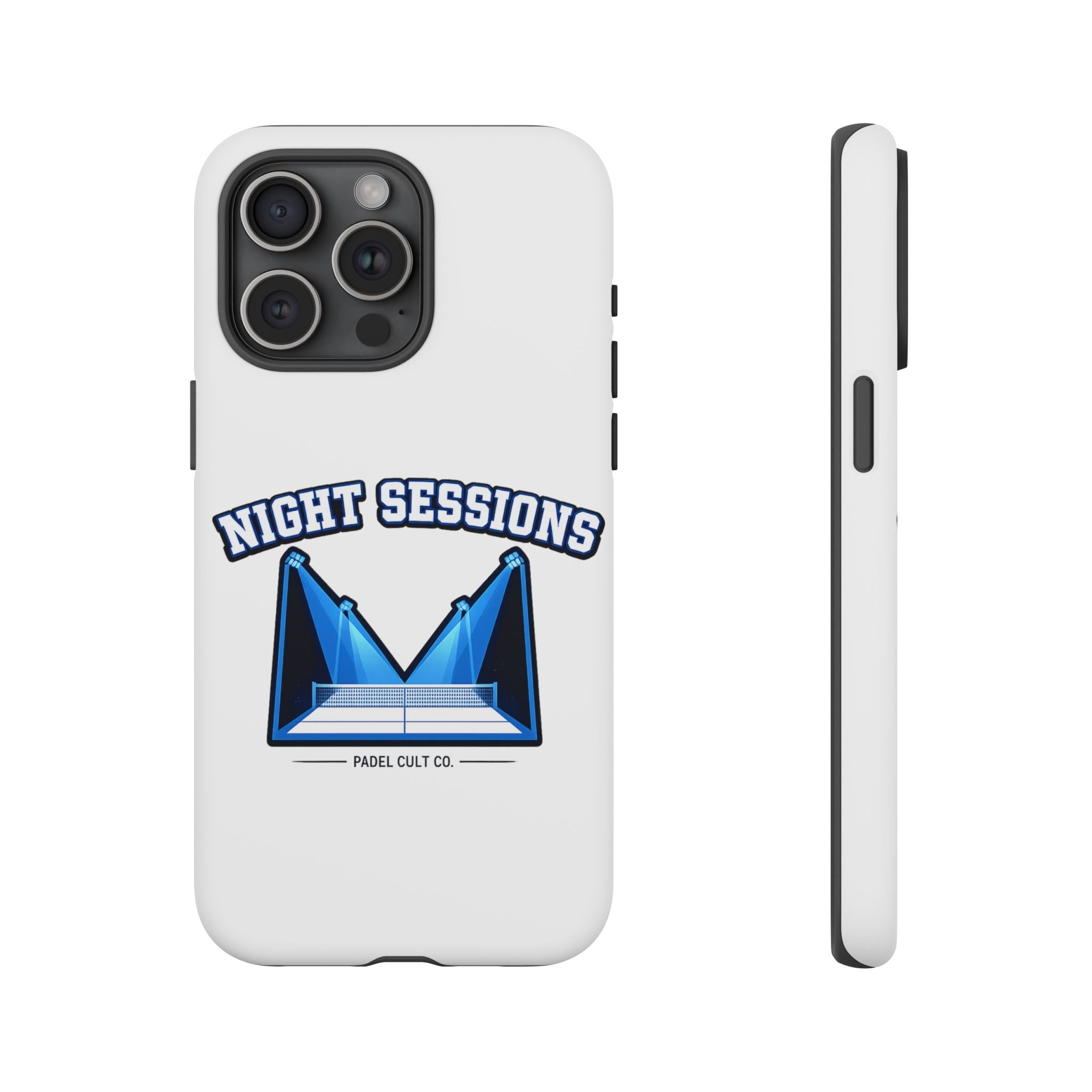 Night Sessions Phone Case — Tough Protective Slim Case with Padel-Inspired Design