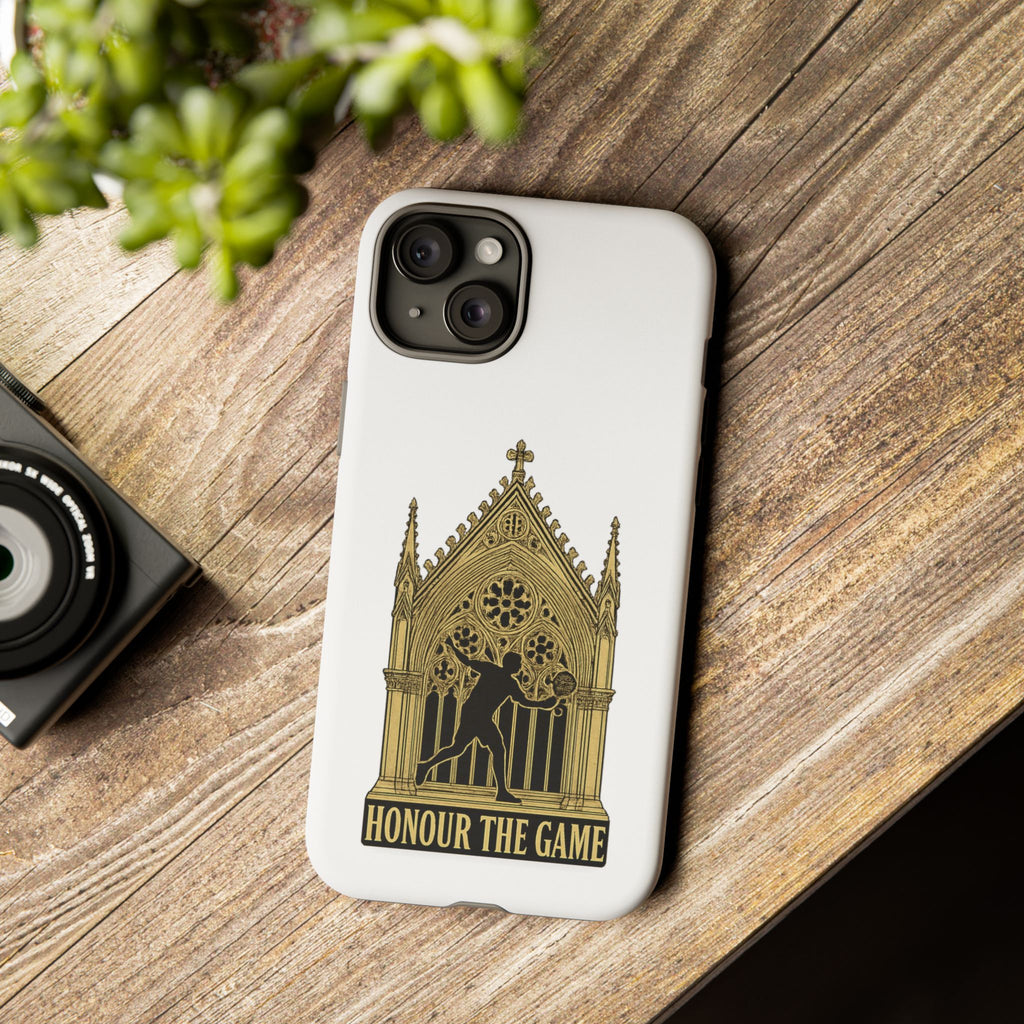 Phone Case — 'Honour the Game' Gothic Padel Tennis Cathedral Design