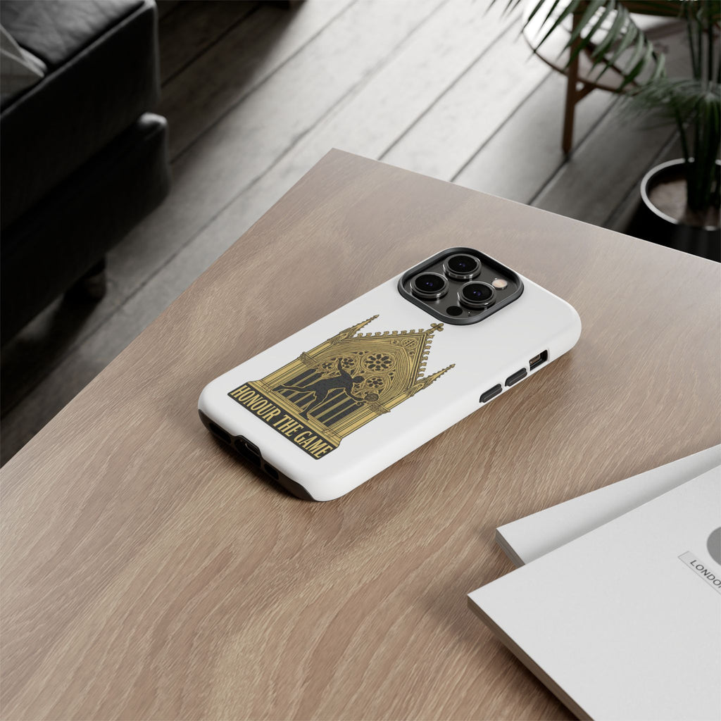 Phone Case — 'Honour the Game' Gothic Padel Tennis Cathedral Design