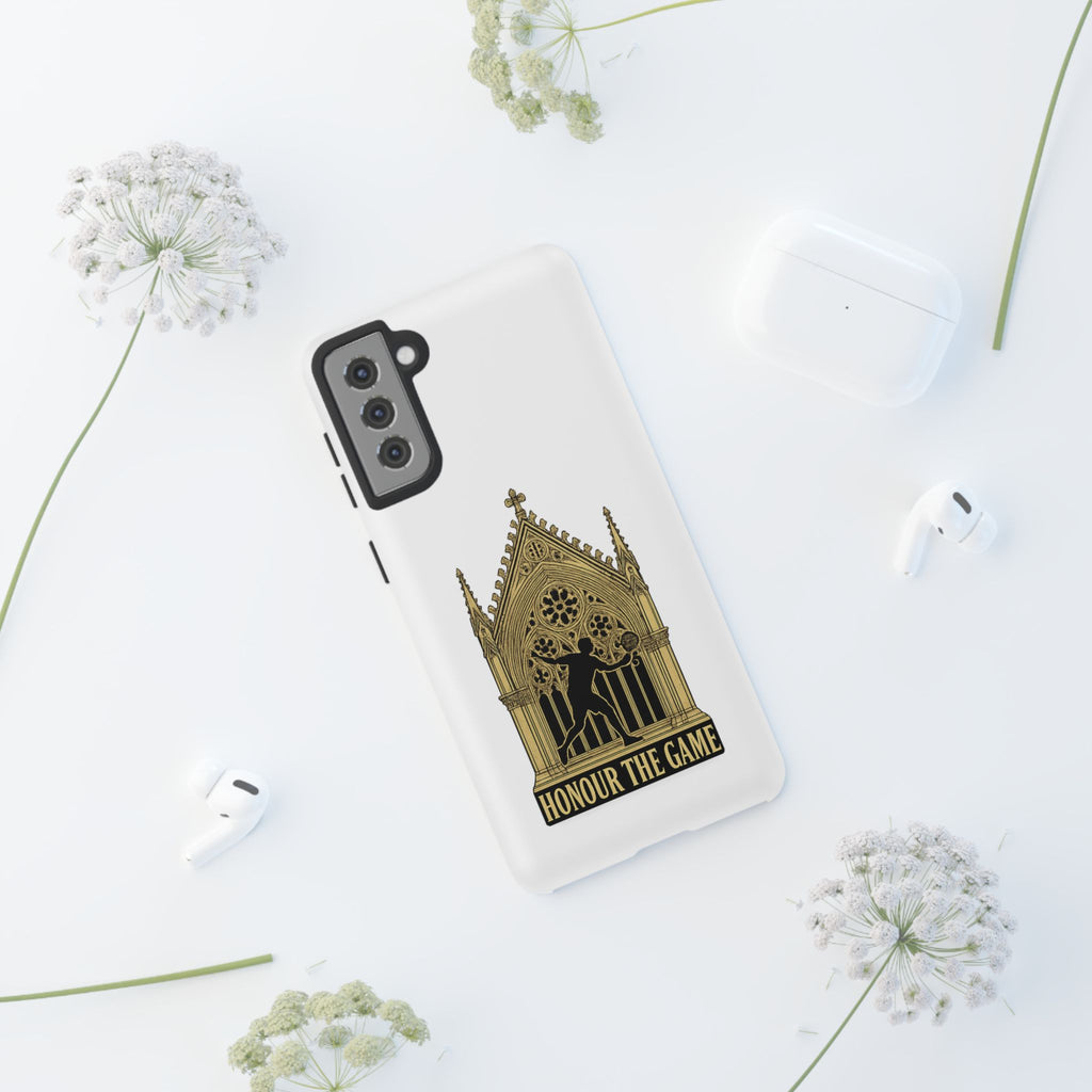Phone Case — 'Honour the Game' Gothic Padel Tennis Cathedral Design