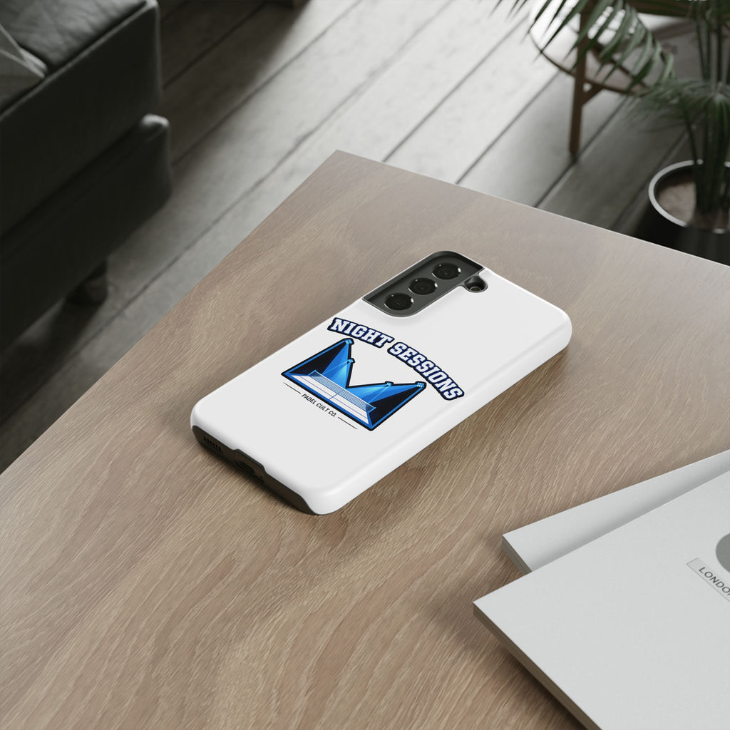 Night Sessions Phone Case — Tough Protective Slim Case with Padel-Inspired Design