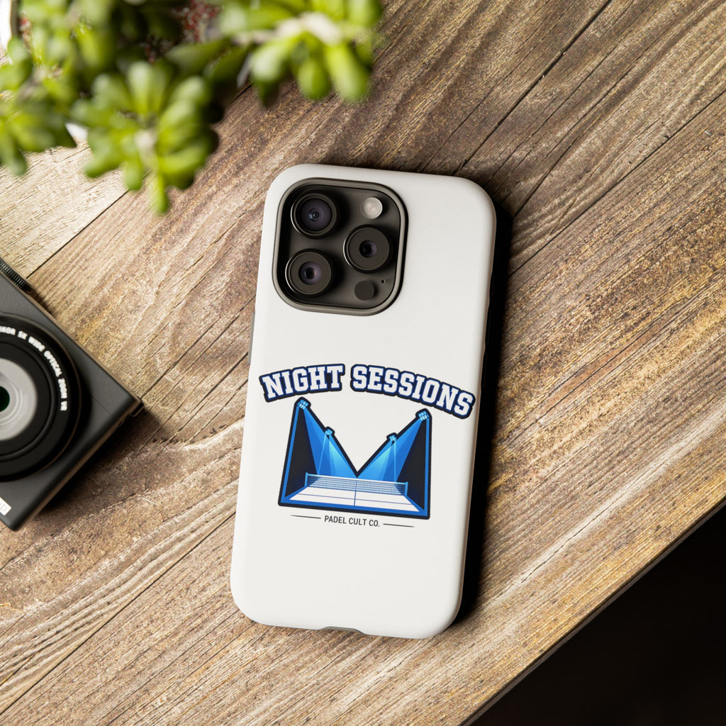 Night Sessions Phone Case — Tough Protective Slim Case with Padel-Inspired Design