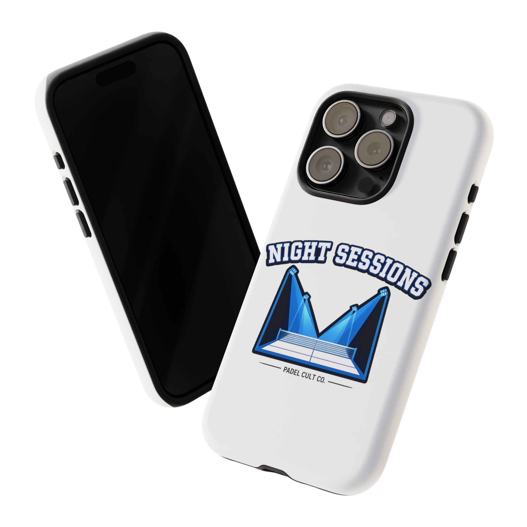 Night Sessions Phone Case — Tough Protective Slim Case with Padel-Inspired Design