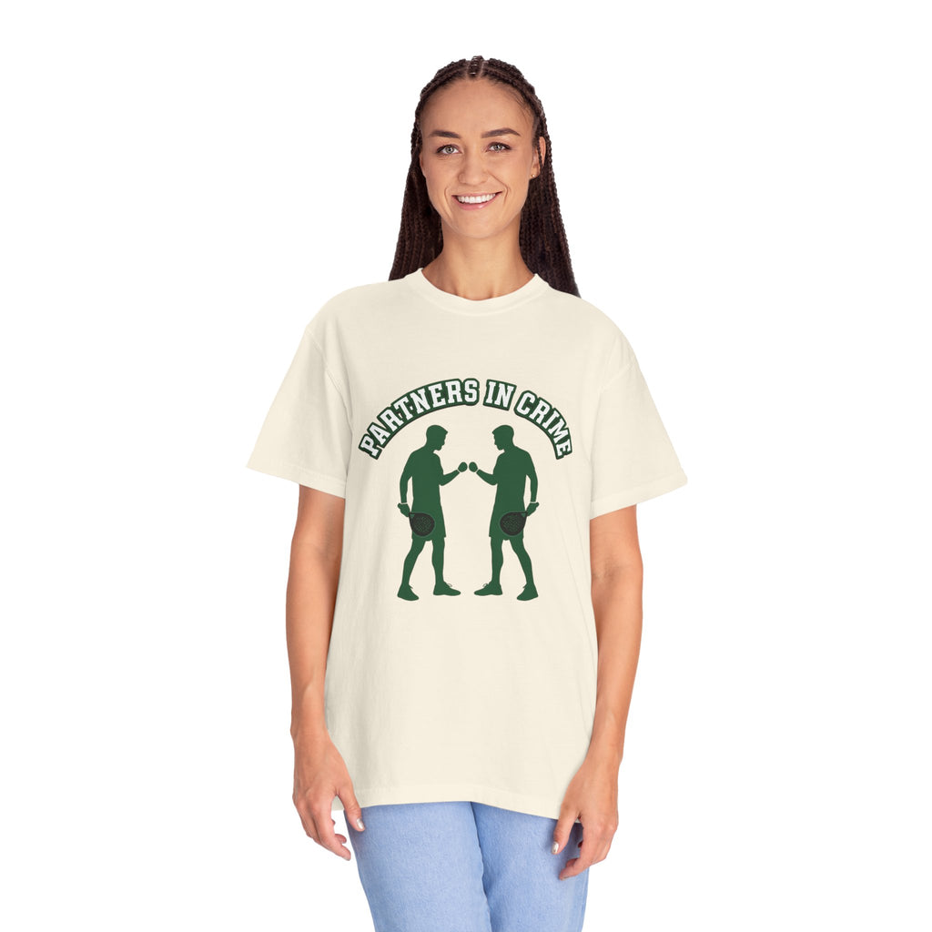 Partners in Crime T-Shirt — Matching Friends Padel Tee