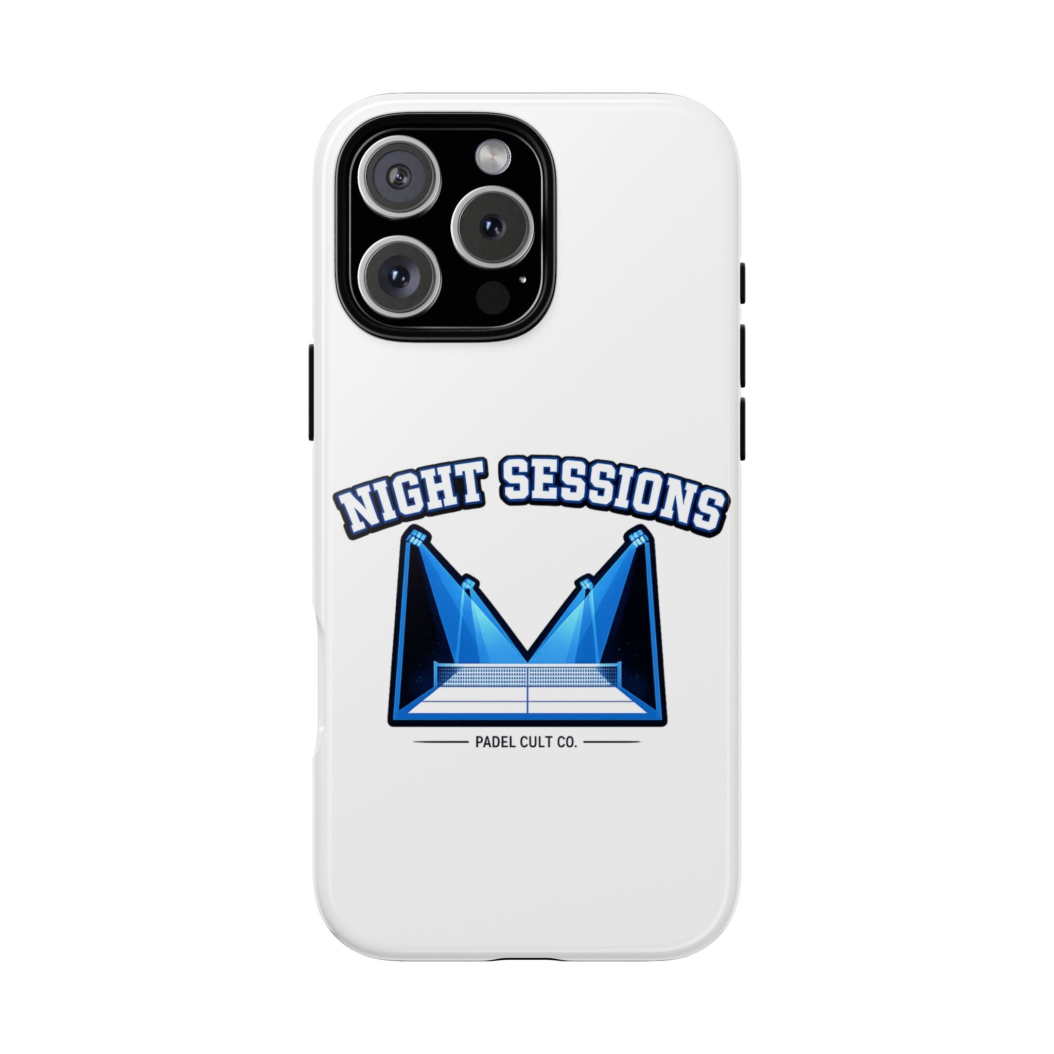 Night Sessions Phone Case — Tough Protective Slim Case with Padel-Inspired Design