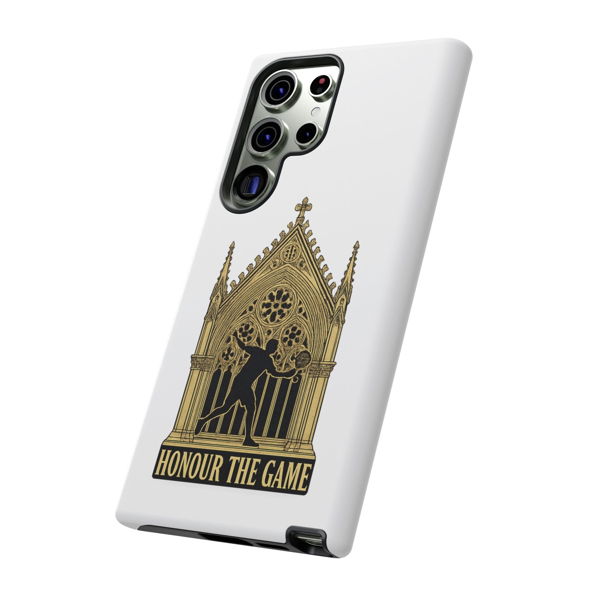 Phone Case — 'Honour the Game' Gothic Padel Tennis Cathedral Design