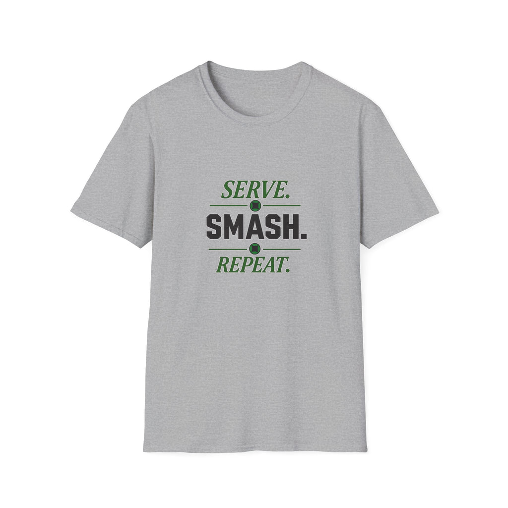 T-Shirt — "Serve. Smash. Repeat." Tennis Tee, Padel Racket Shirt for Players & Fans