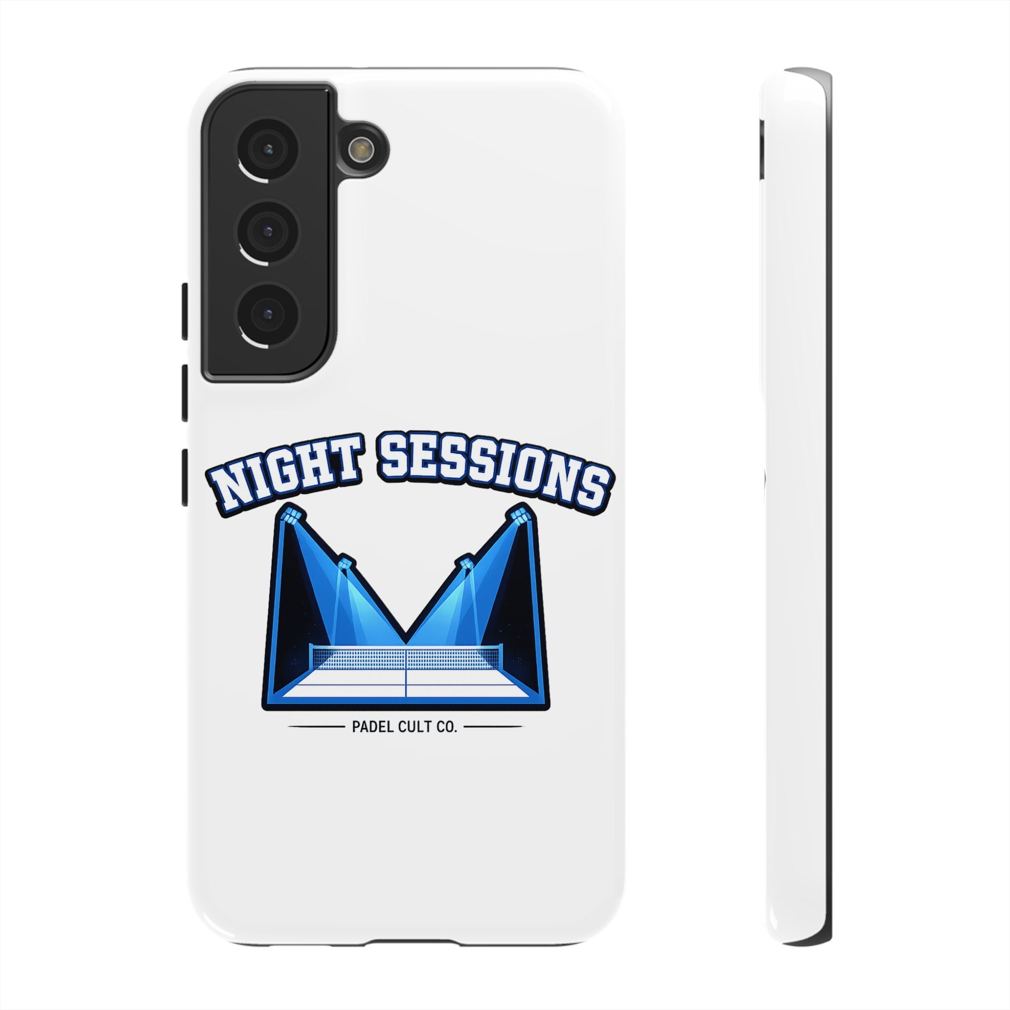 Night Sessions Phone Case — Tough Protective Slim Case with Padel-Inspired Design