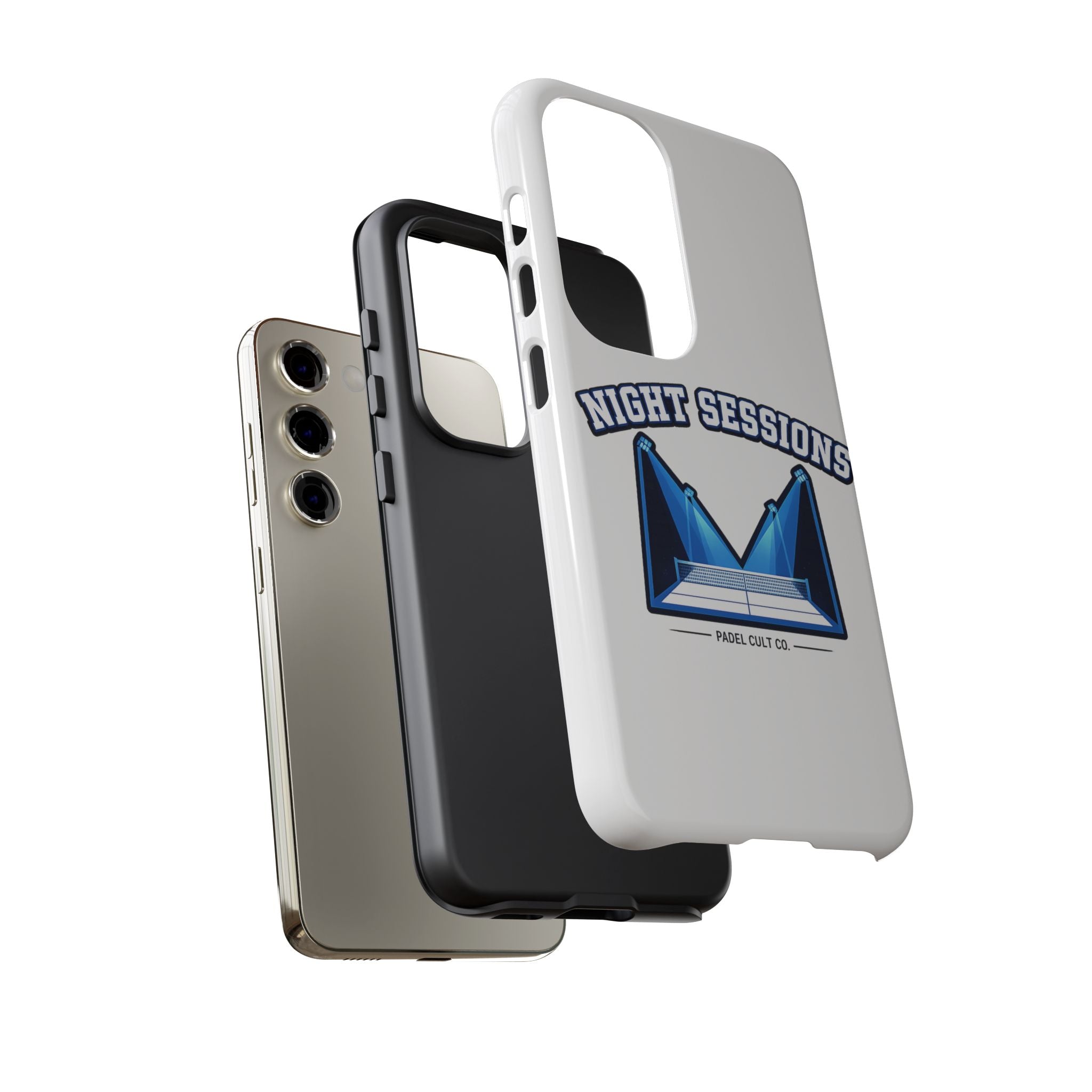 Night Sessions Phone Case — Tough Protective Slim Case with Padel-Inspired Design