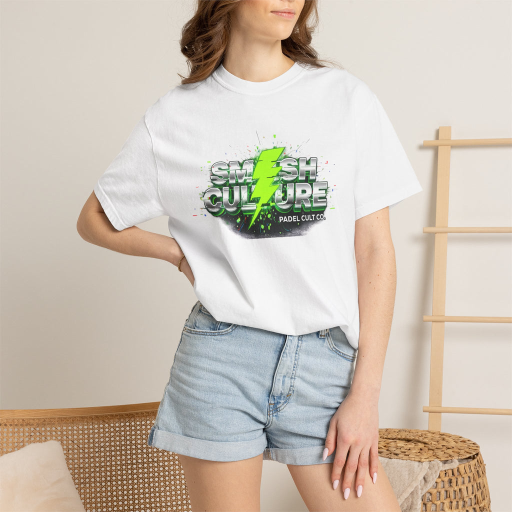Smash Culture Lightning Logo T-Shirt — Padel Club Graphic Tee