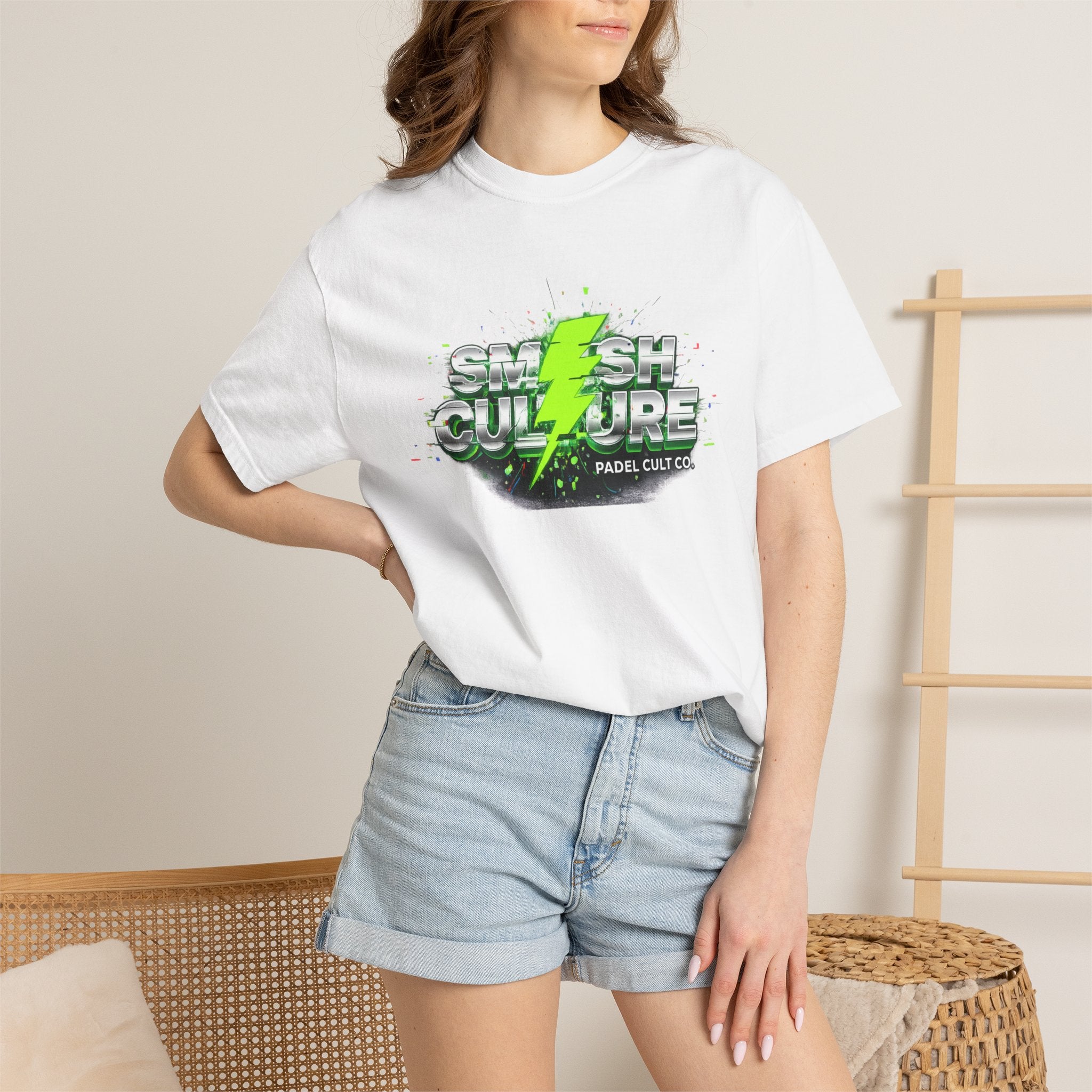 Smash Culture Lightning Logo T-Shirt — Padel Club Graphic Tee