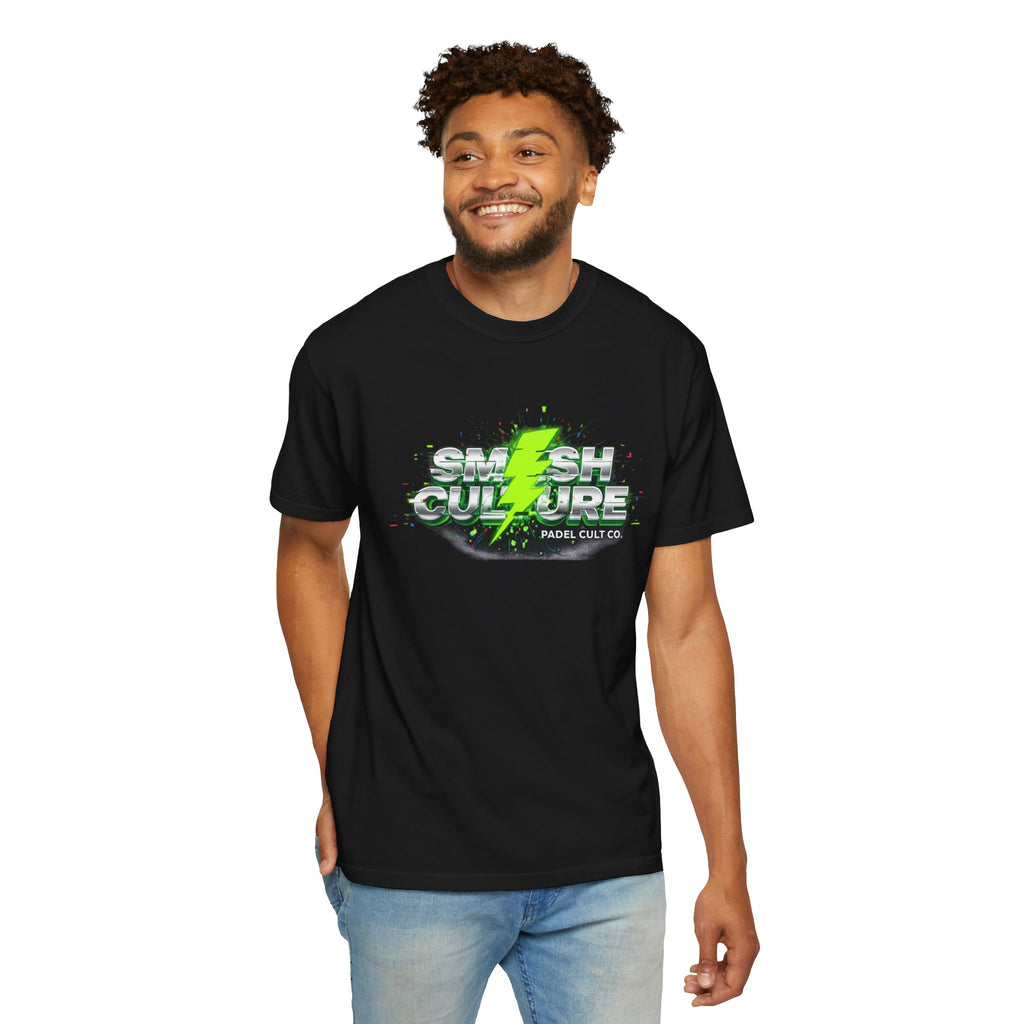 Smash Culture Lightning Logo T-Shirt — Padel Club Graphic Tee