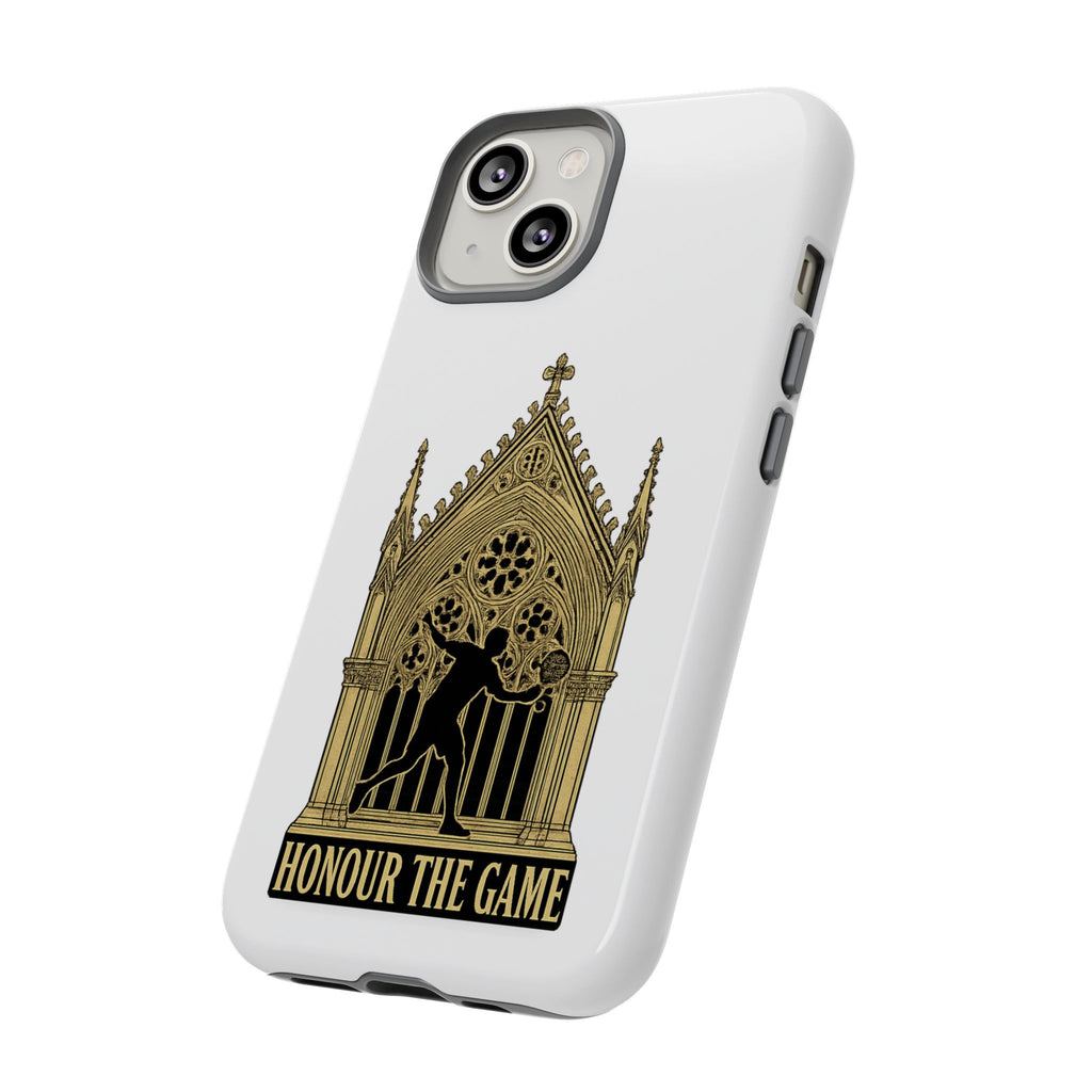 Phone Case — 'Honour the Game' Gothic Padel Tennis Cathedral Design