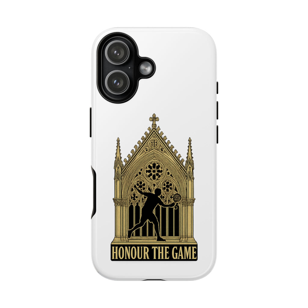 Phone Case — 'Honour the Game' Gothic Padel Tennis Cathedral Design