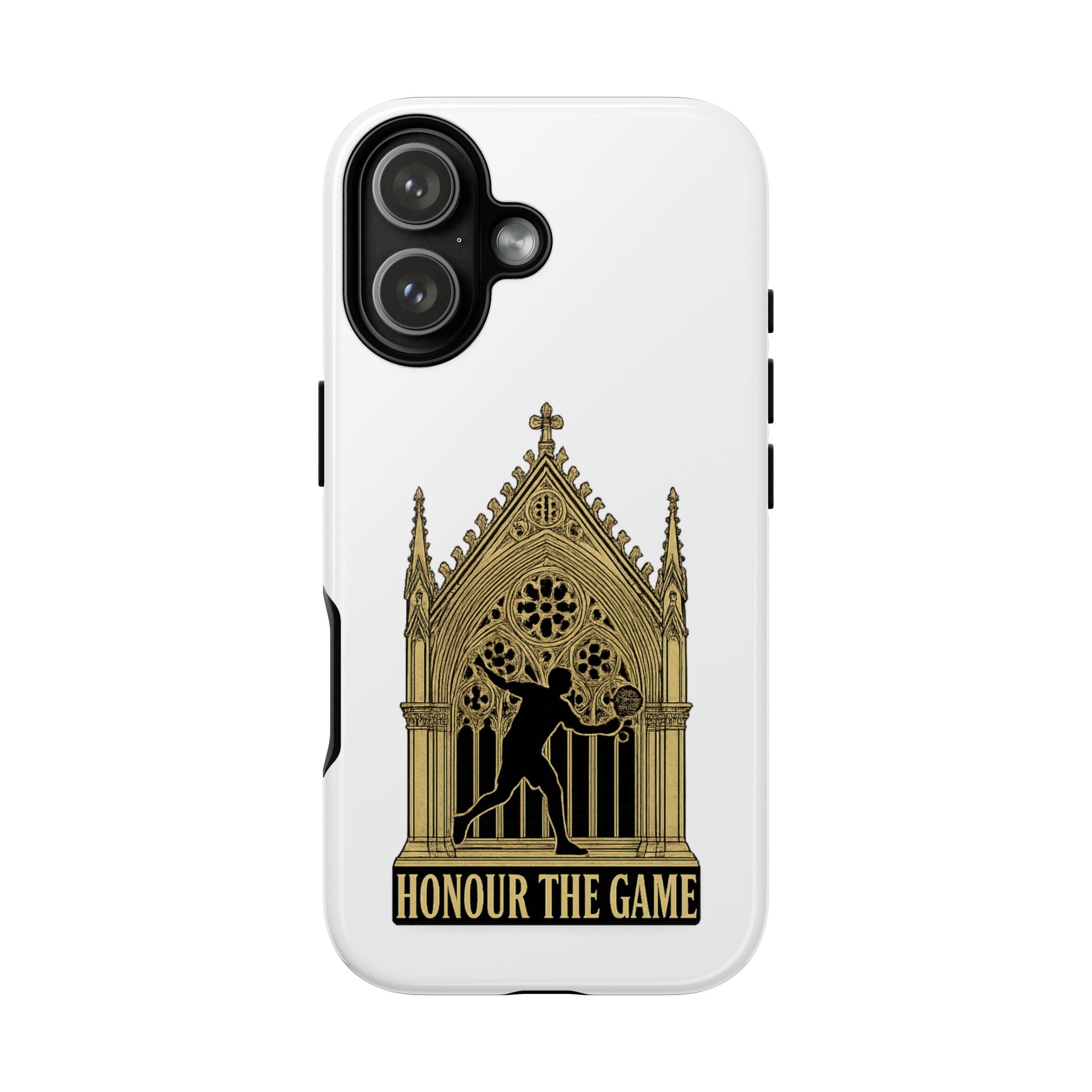 Phone Case — 'Honour the Game' Gothic Padel Tennis Cathedral Design