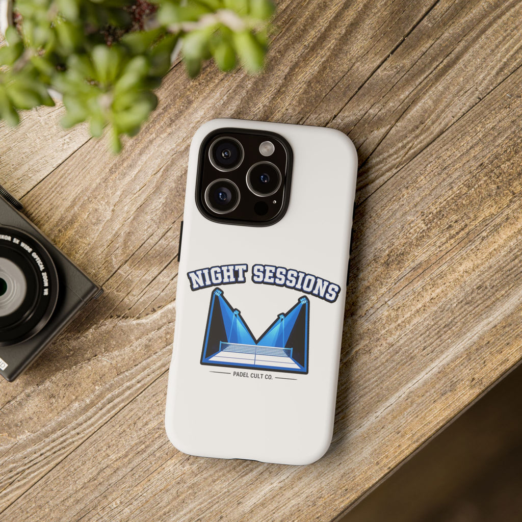 Night Sessions Phone Case — Tough Protective Slim Case with Padel-Inspired Design