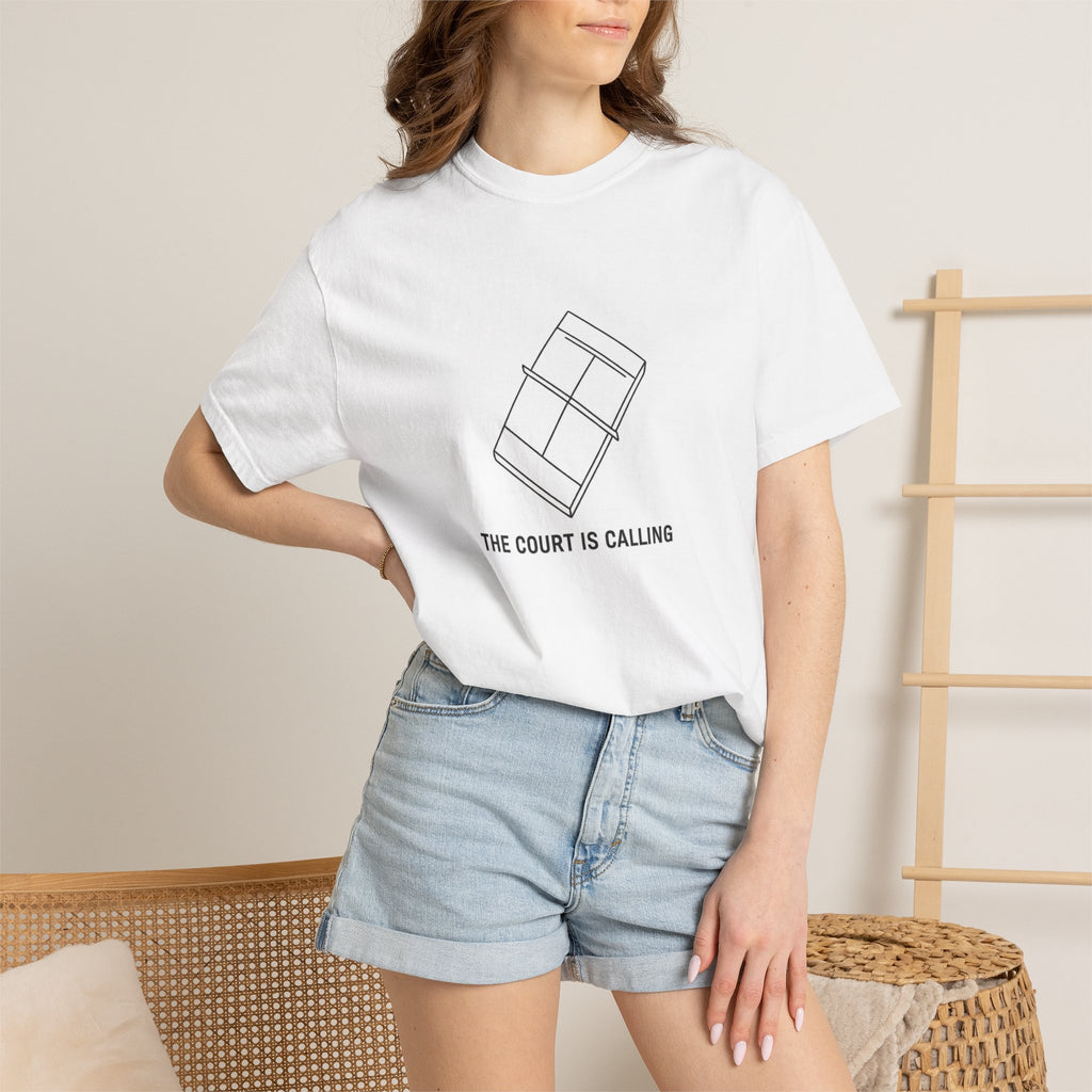 Padel Tennis T-Shirt — "The Court Is Calling" Minimalist Graphic Tee