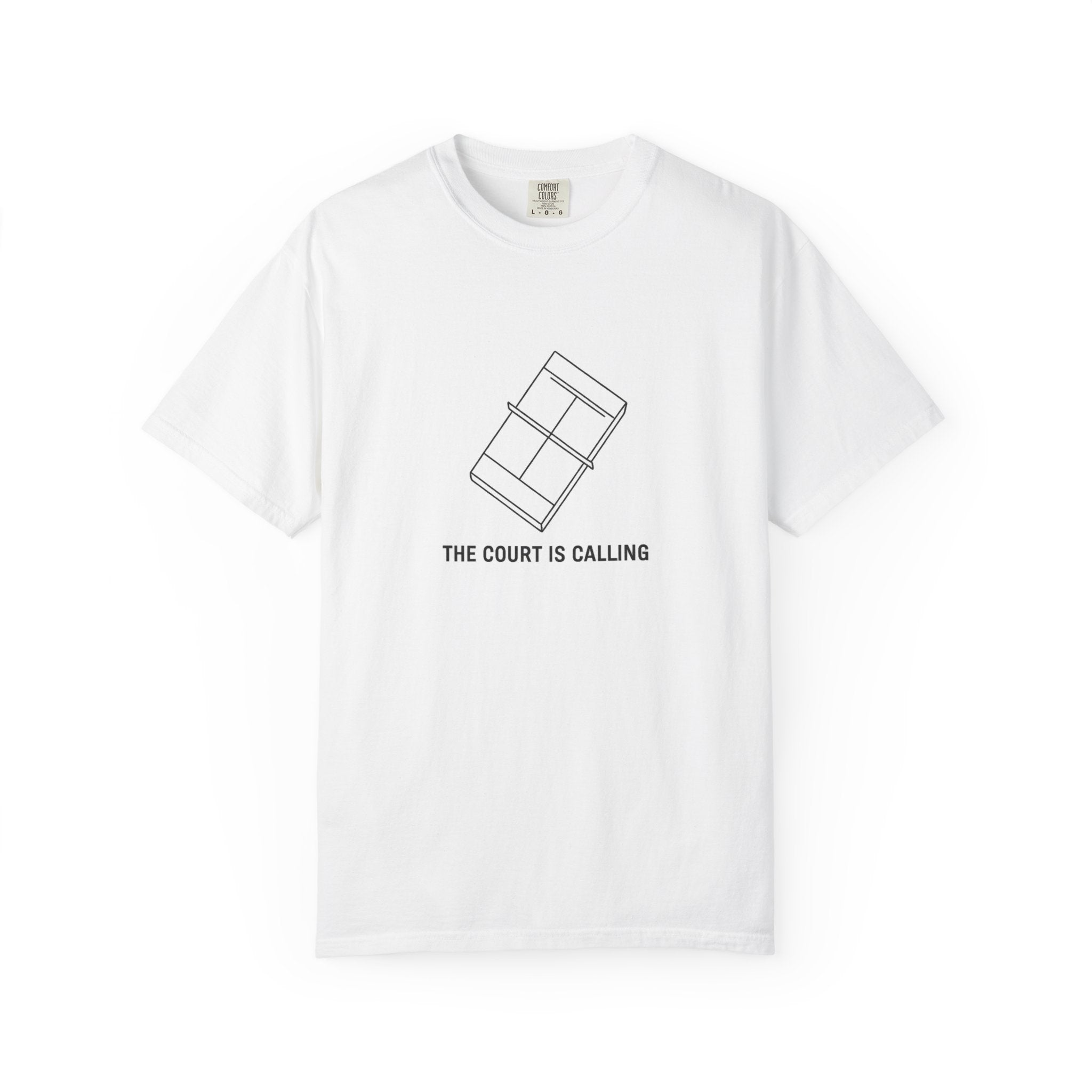 Padel Tennis T-Shirt — "The Court Is Calling" Minimalist Graphic Tee