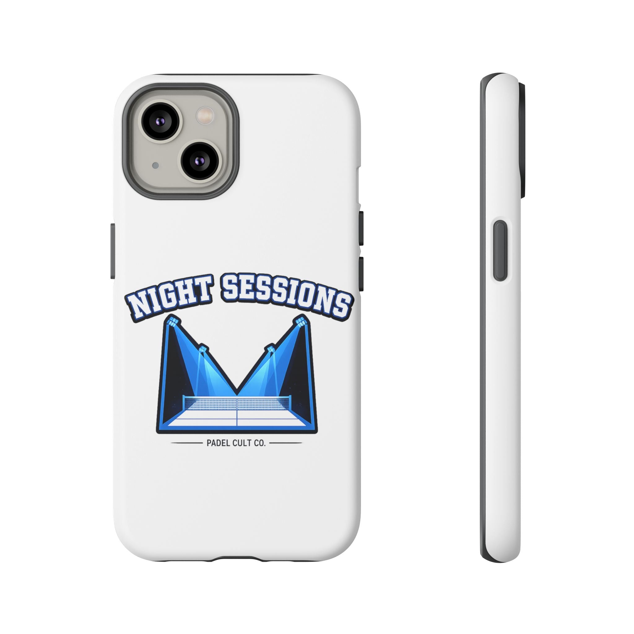 Night Sessions Phone Case — Tough Protective Slim Case with Padel-Inspired Design