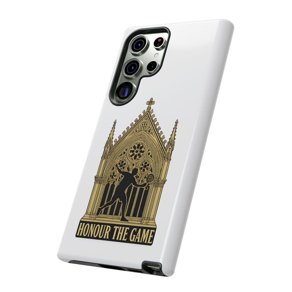 Phone Case — 'Honour the Game' Gothic Padel Tennis Cathedral Design
