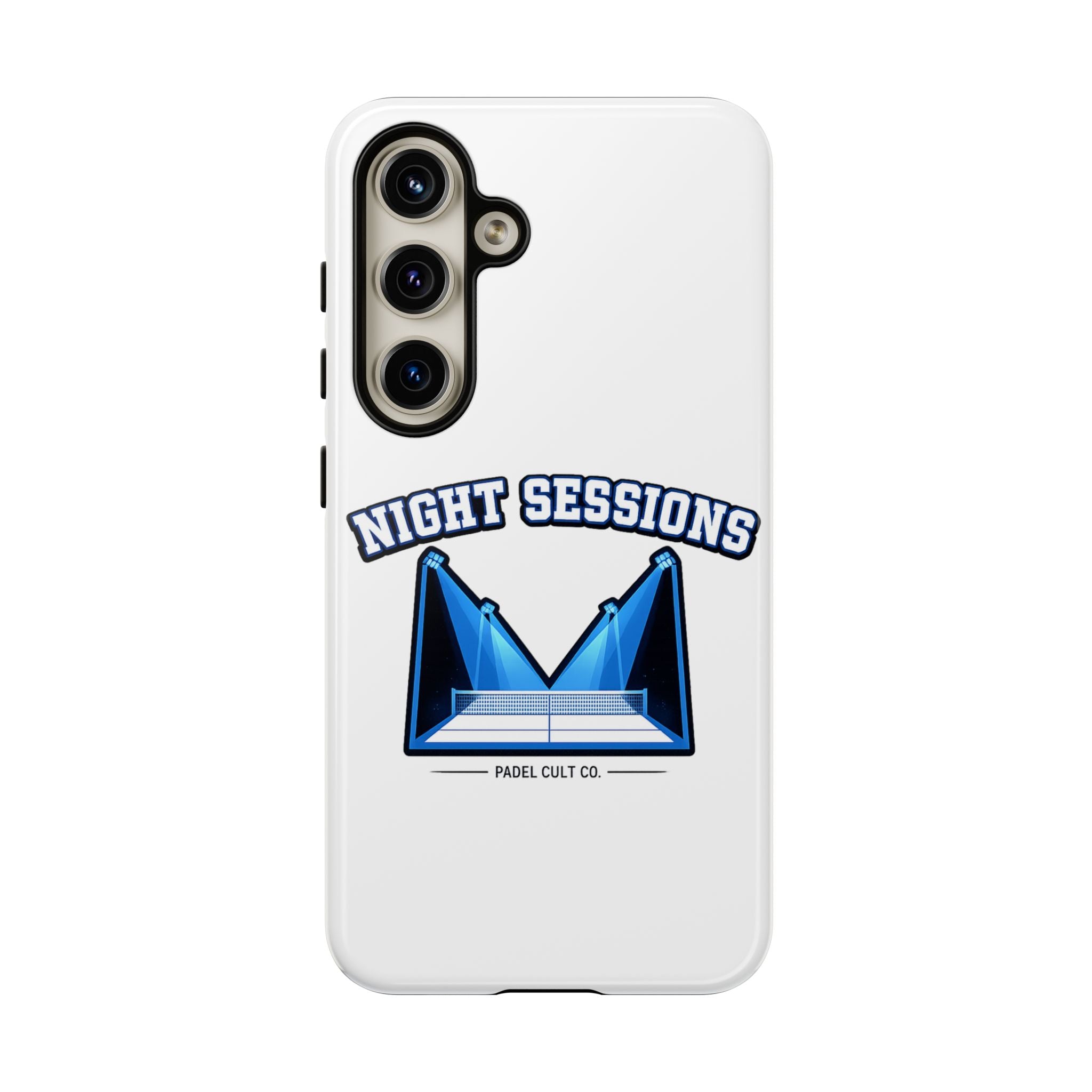 Night Sessions Phone Case — Tough Protective Slim Case with Padel-Inspired Design