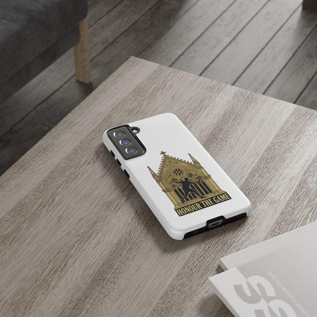 Phone Case — 'Honour the Game' Gothic Padel Tennis Cathedral Design