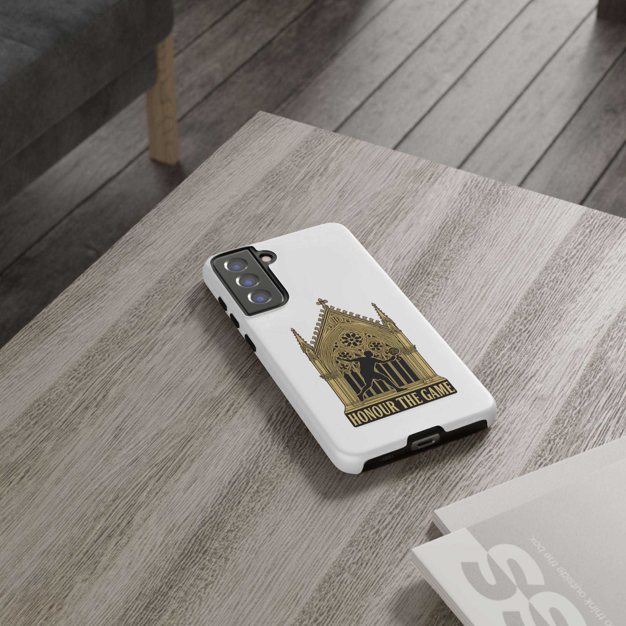 Phone Case — 'Honour the Game' Gothic Padel Tennis Cathedral Design