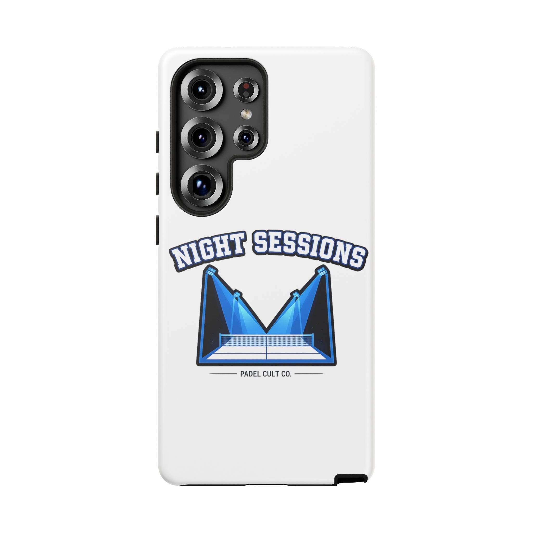 Night Sessions Phone Case — Tough Protective Slim Case with Padel-Inspired Design