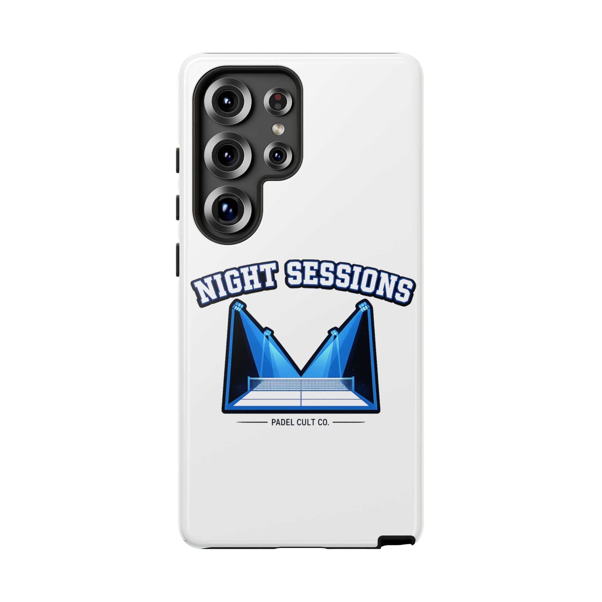 Night Sessions Phone Case — Tough Protective Slim Case with Padel-Inspired Design