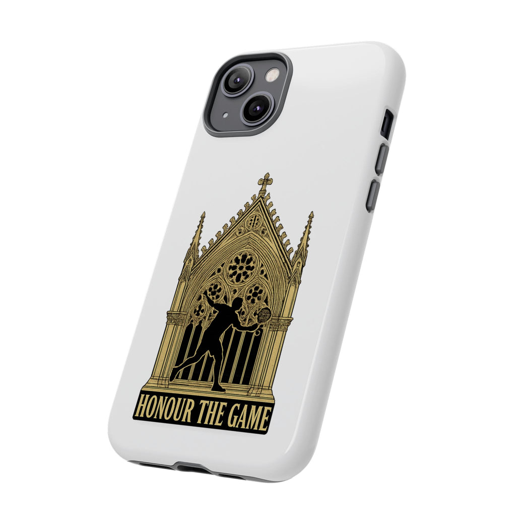 Phone Case — 'Honour the Game' Gothic Padel Tennis Cathedral Design