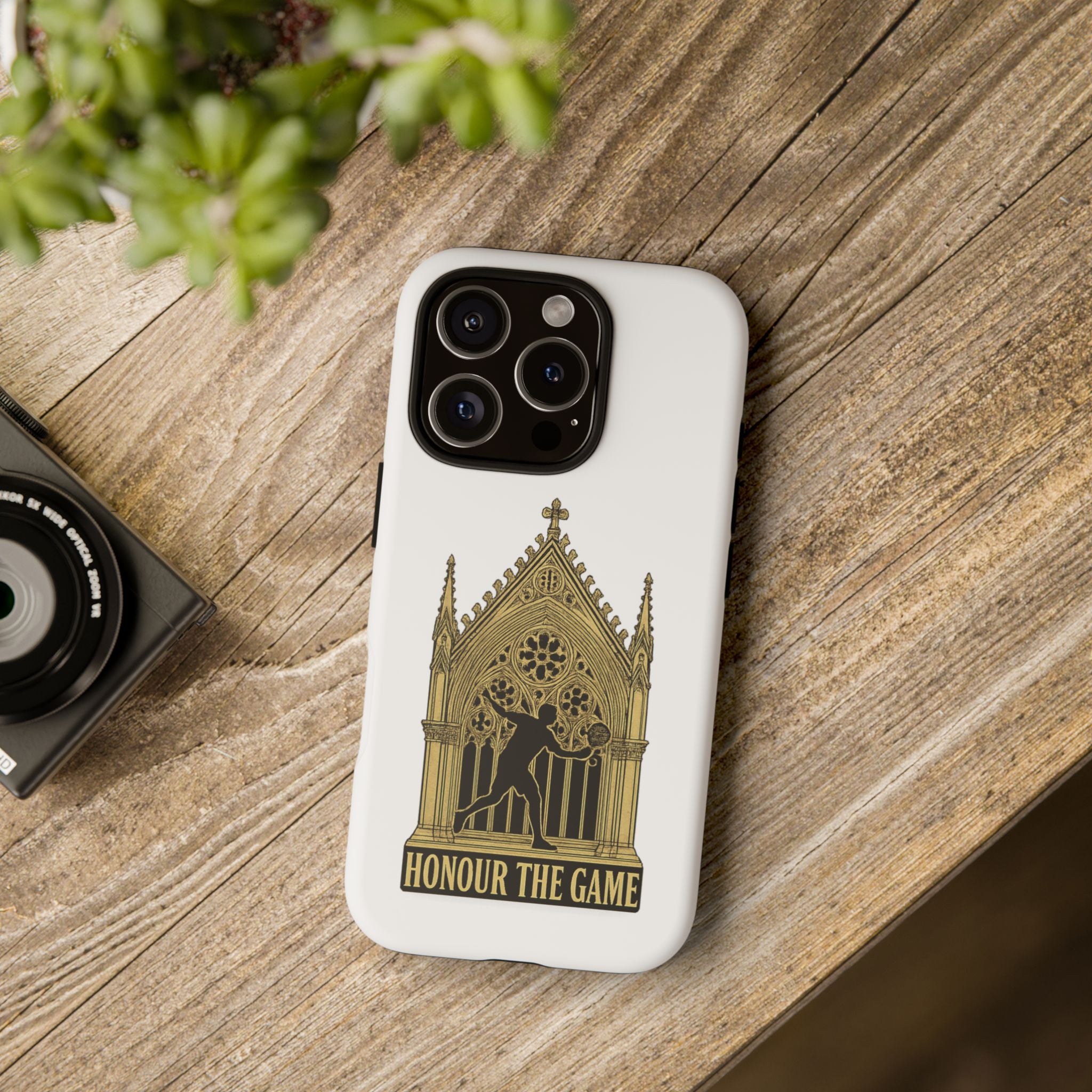 Phone Case — 'Honour the Game' Gothic Padel Tennis Cathedral Design