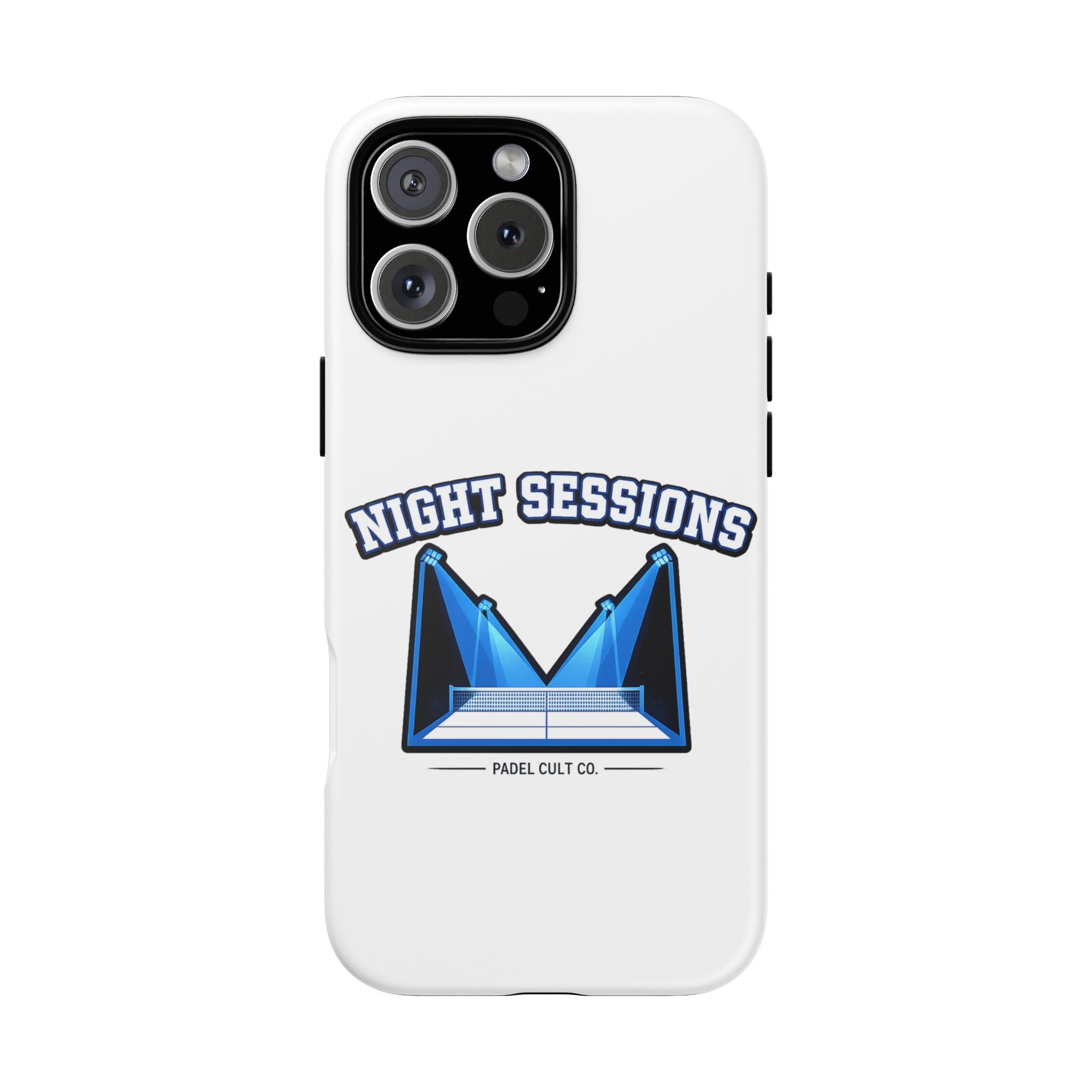 Night Sessions Phone Case — Tough Protective Slim Case with Padel-Inspired Design