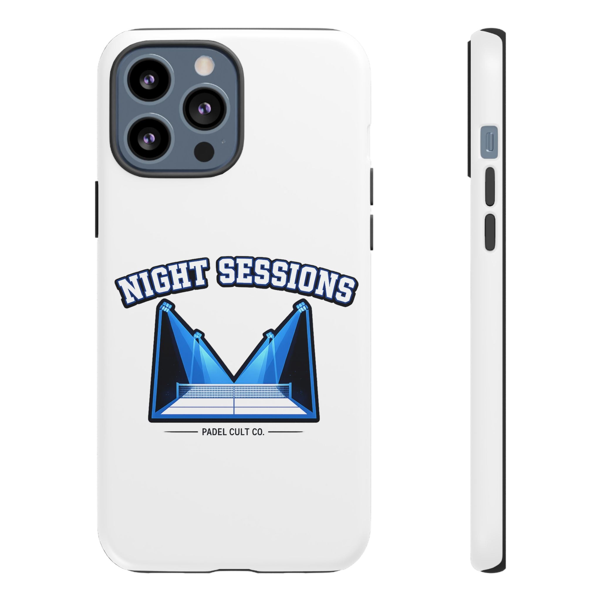 Night Sessions Phone Case — Tough Protective Slim Case with Padel-Inspired Design
