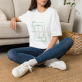 Padel Cult Co. Minimal Graphic T‑Shirt — Modern Padel Court Logo Tee