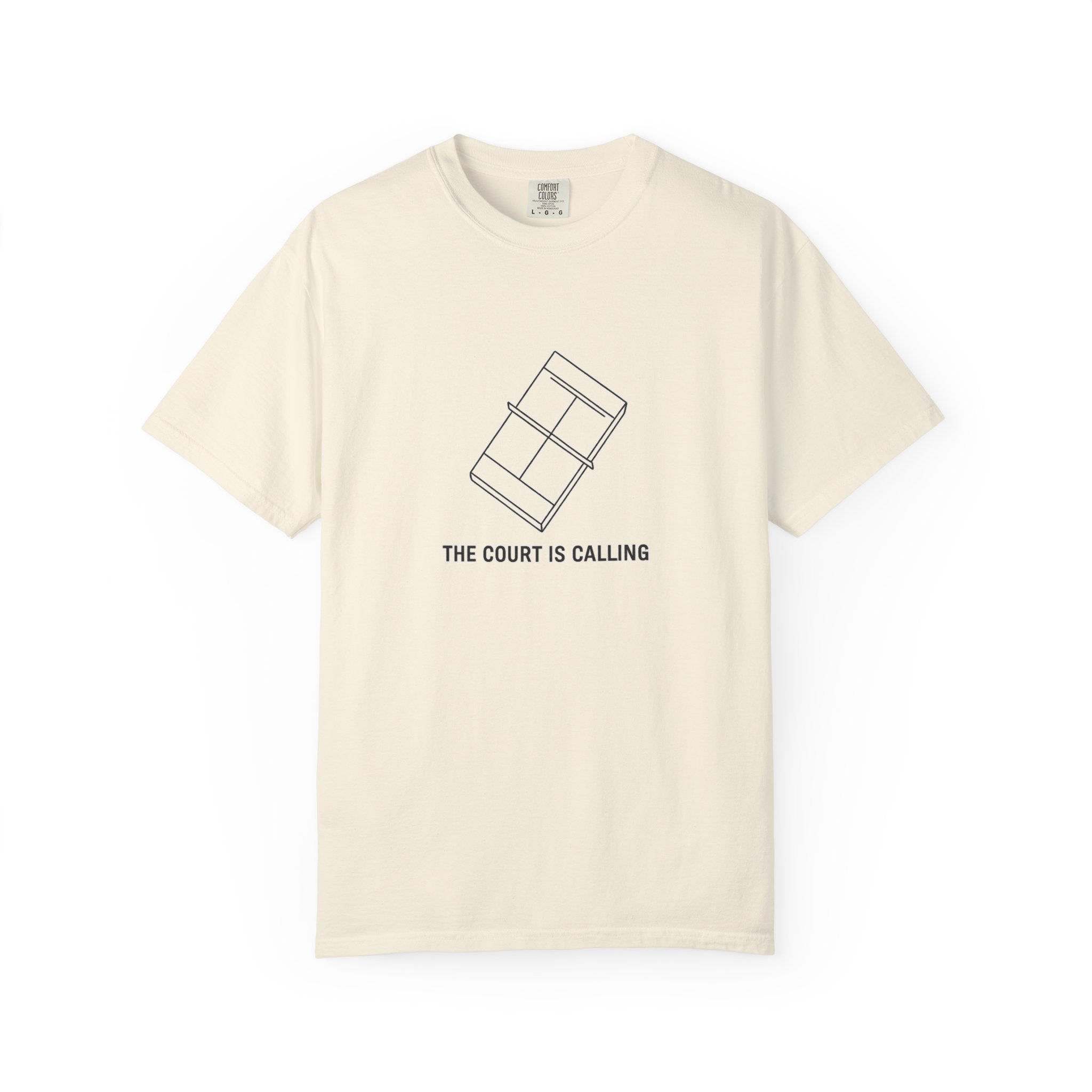 Padel Tennis T-Shirt — "The Court Is Calling" Minimalist Graphic Tee