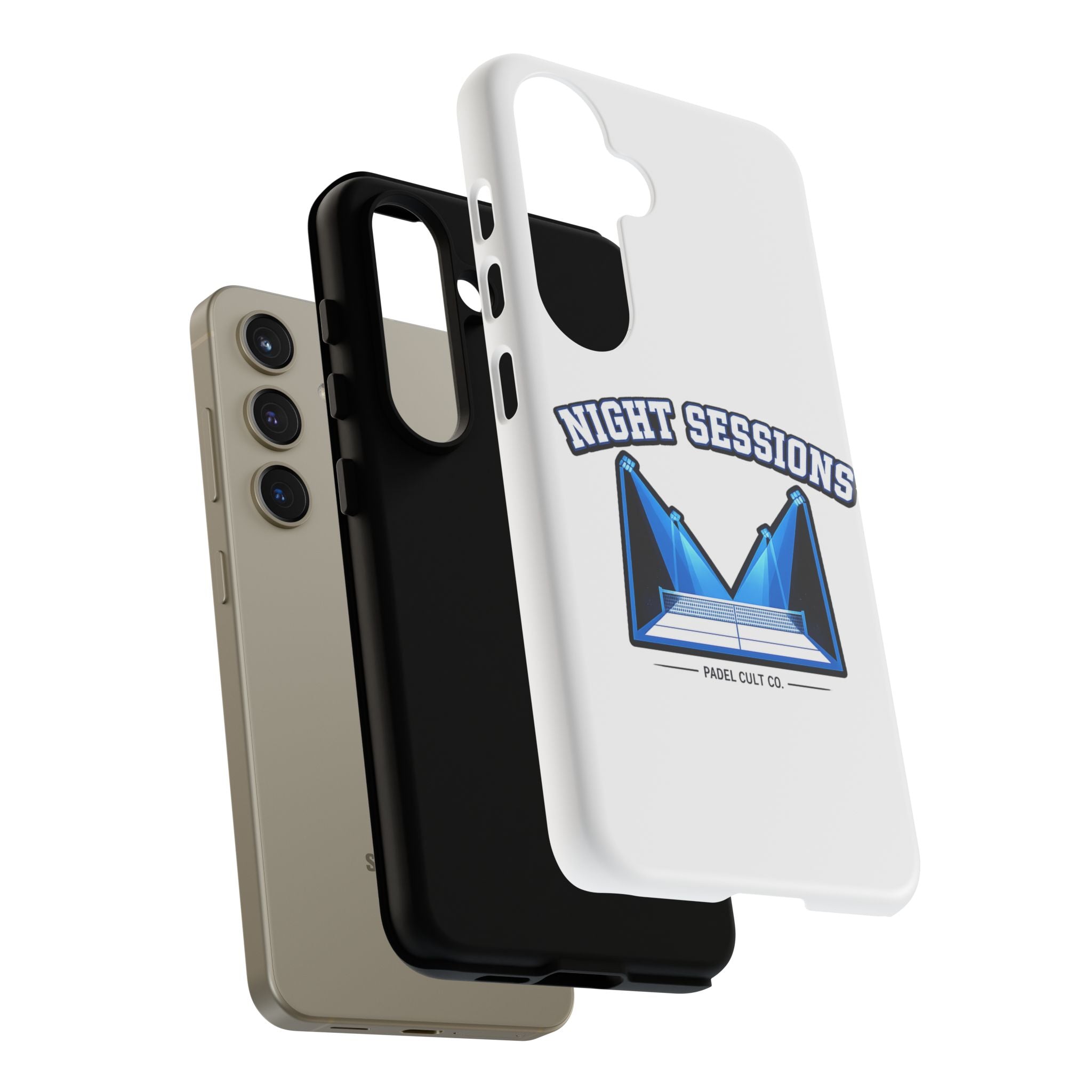 Night Sessions Phone Case — Tough Protective Slim Case with Padel-Inspired Design