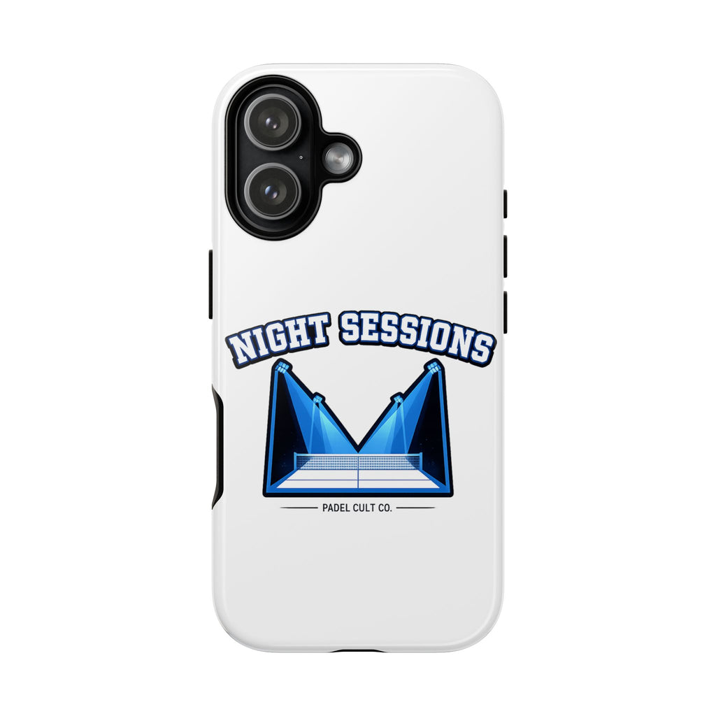 Night Sessions Phone Case — Tough Protective Slim Case with Padel-Inspired Design