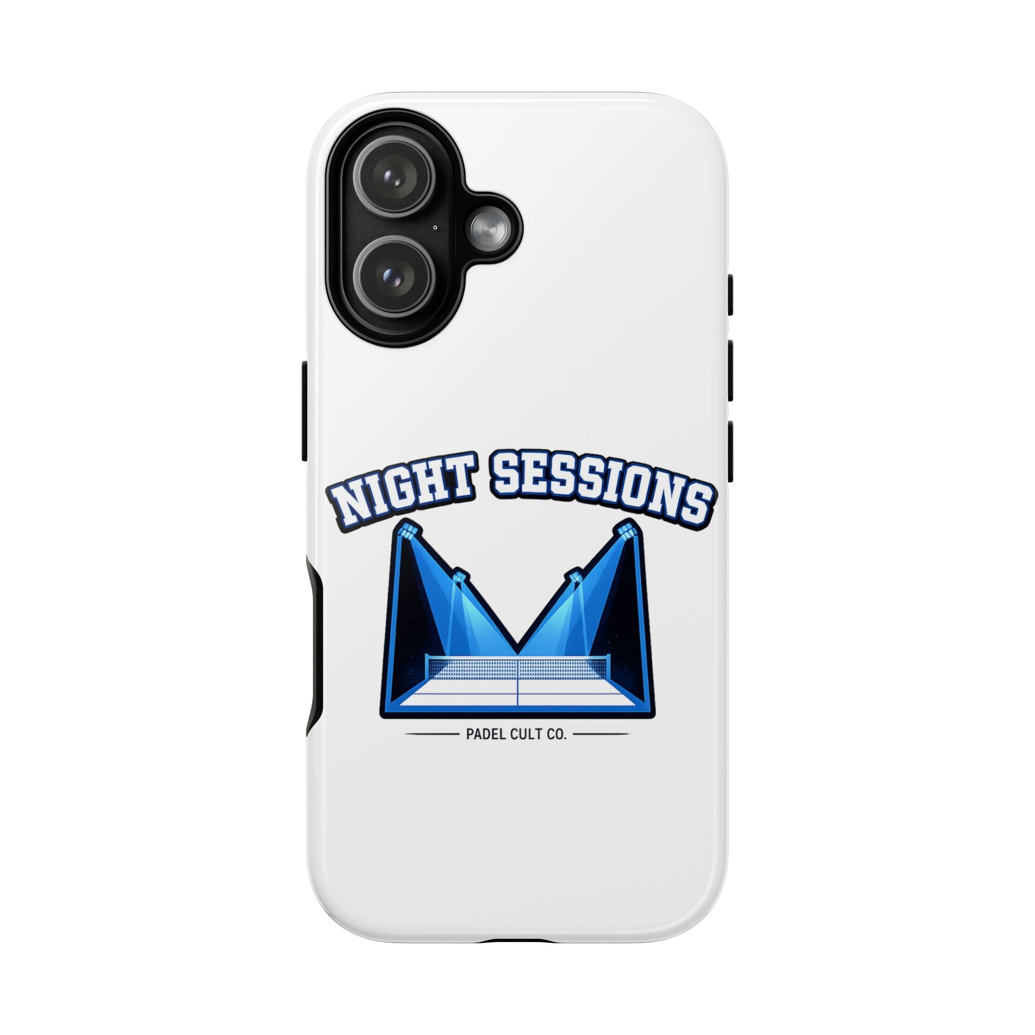 Night Sessions Phone Case — Tough Protective Slim Case with Padel-Inspired Design