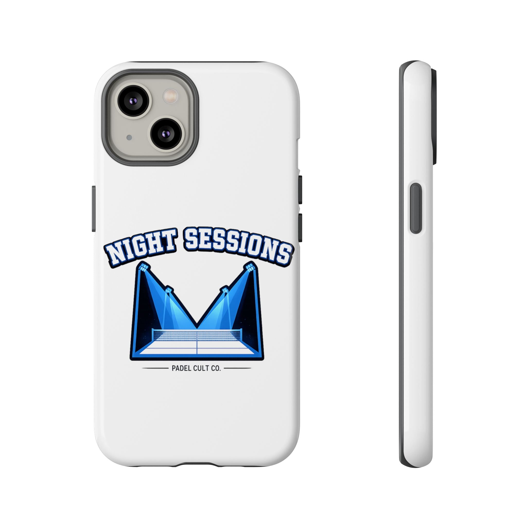 Night Sessions Phone Case — Tough Protective Slim Case with Padel-Inspired Design