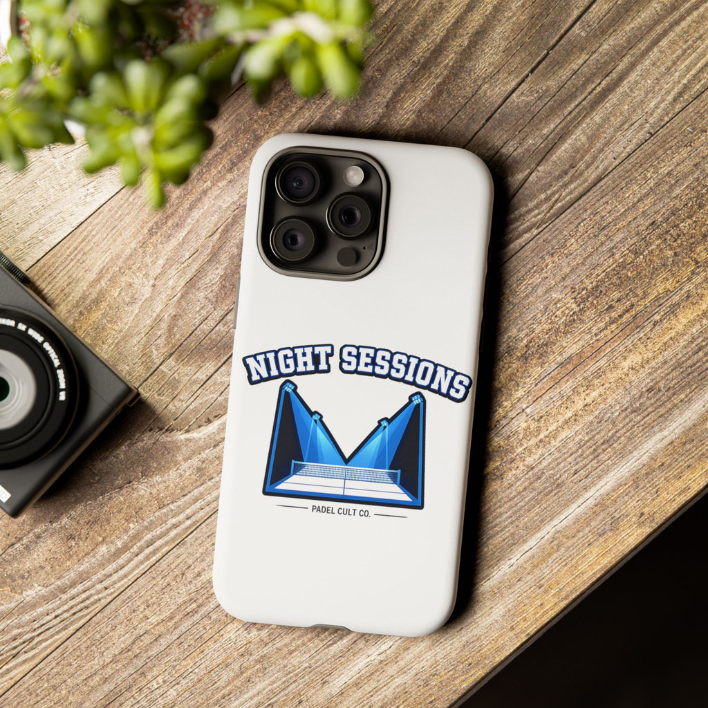 Night Sessions Phone Case — Tough Protective Slim Case with Padel-Inspired Design