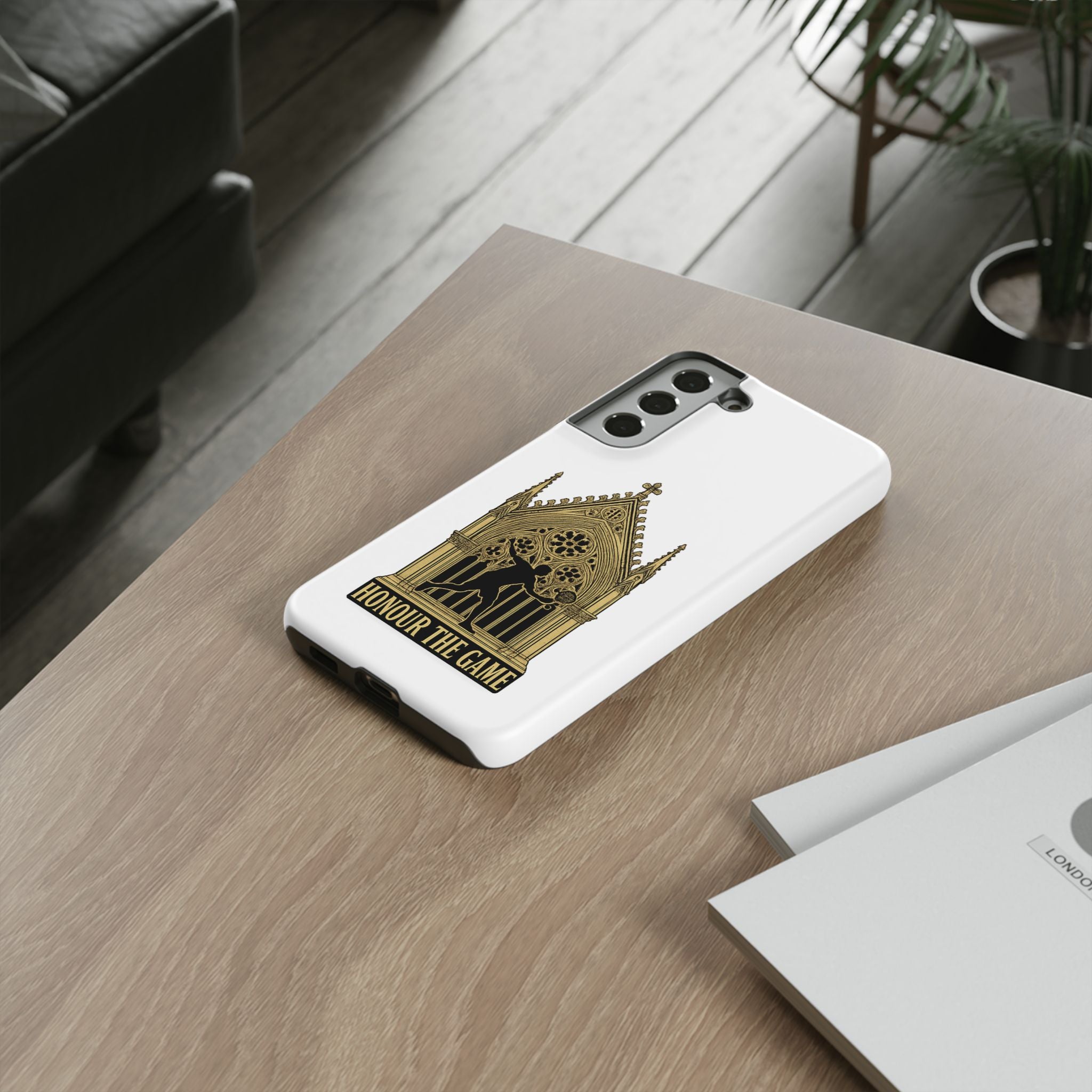 Phone Case — 'Honour the Game' Gothic Padel Tennis Cathedral Design