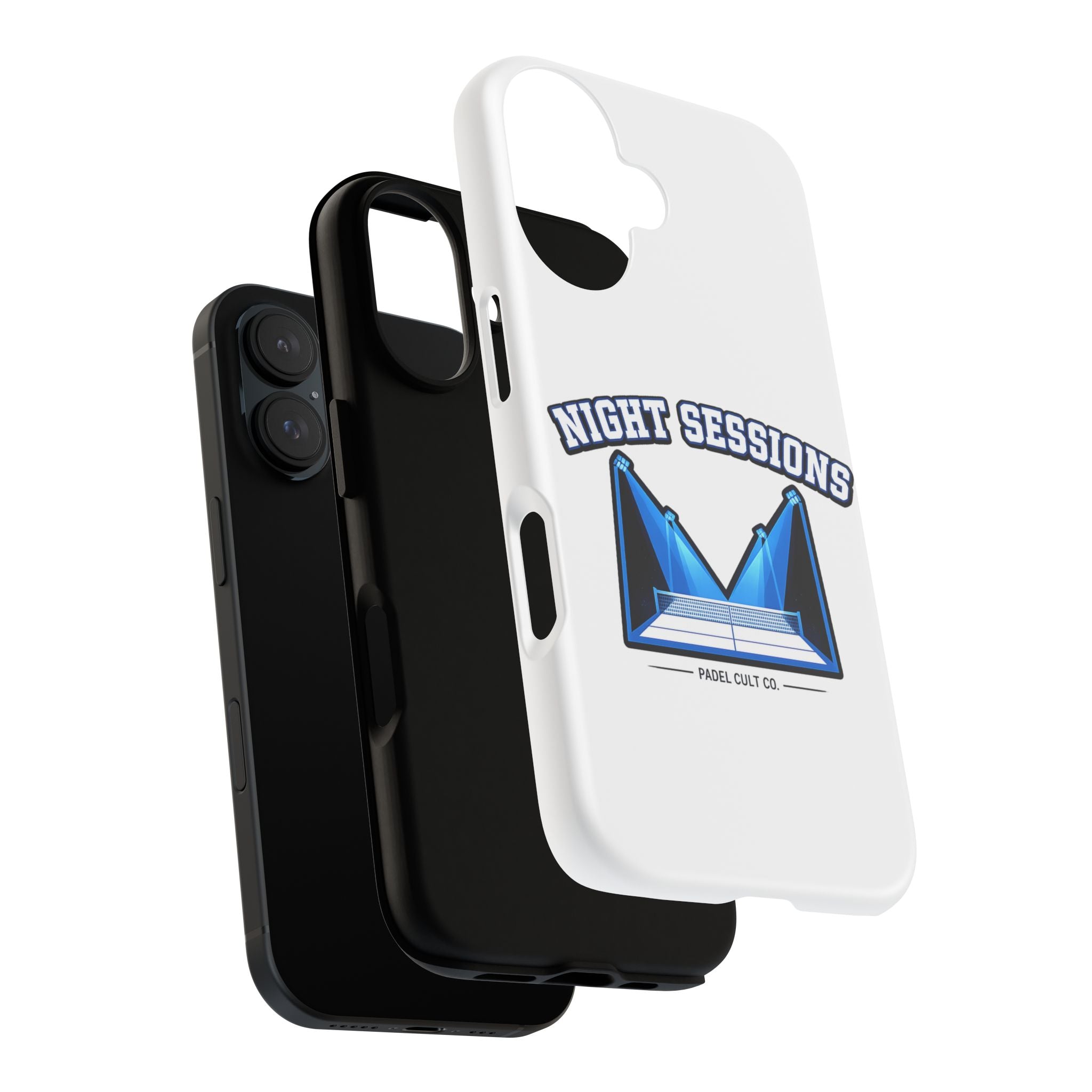 Night Sessions Phone Case — Tough Protective Slim Case with Padel-Inspired Design
