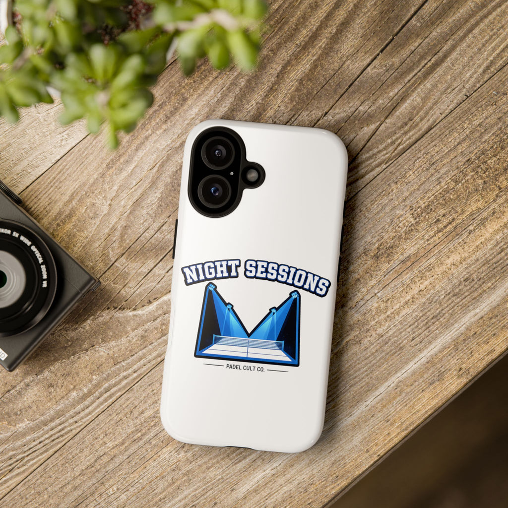 Night Sessions Phone Case — Tough Protective Slim Case with Padel-Inspired Design