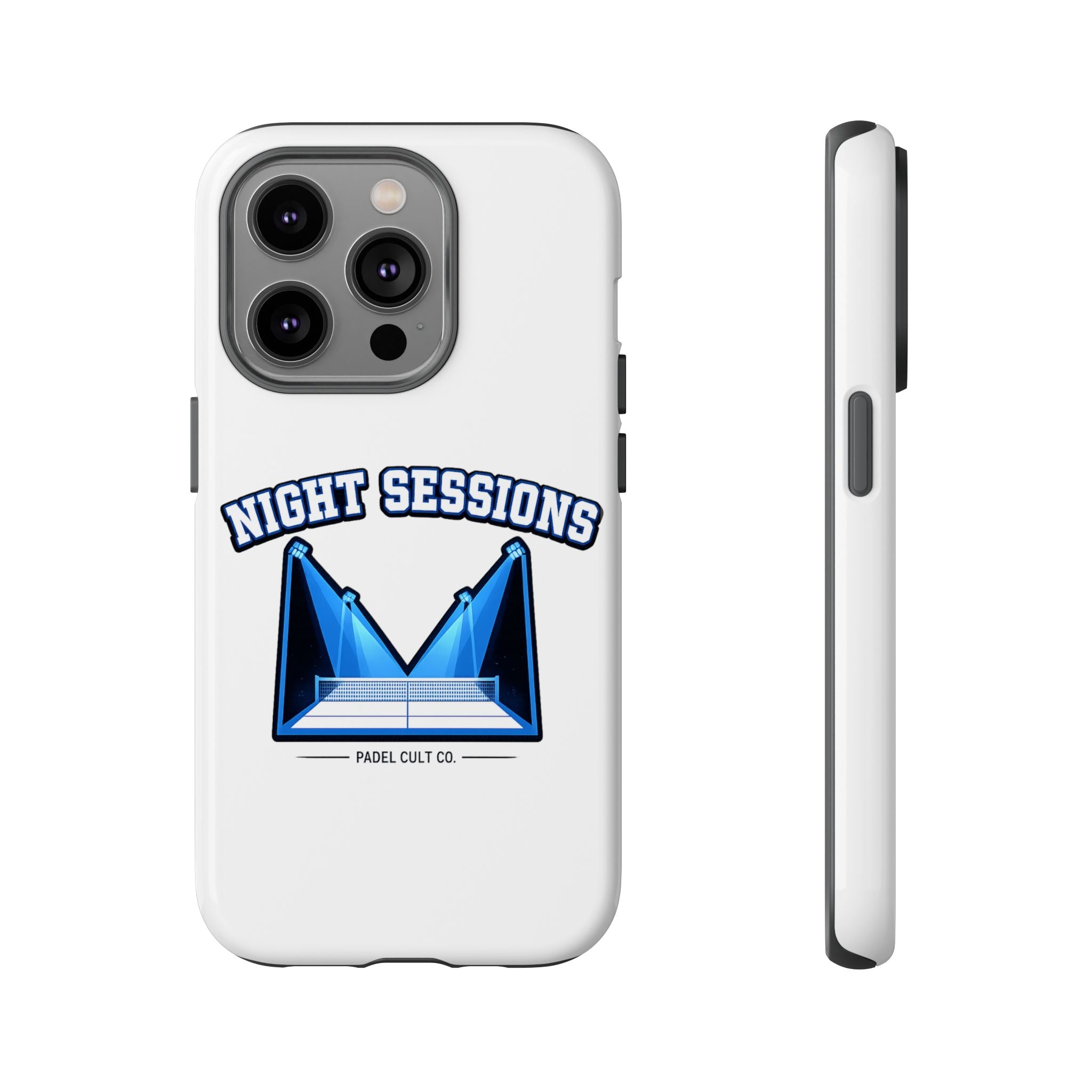 Night Sessions Phone Case — Tough Protective Slim Case with Padel-Inspired Design